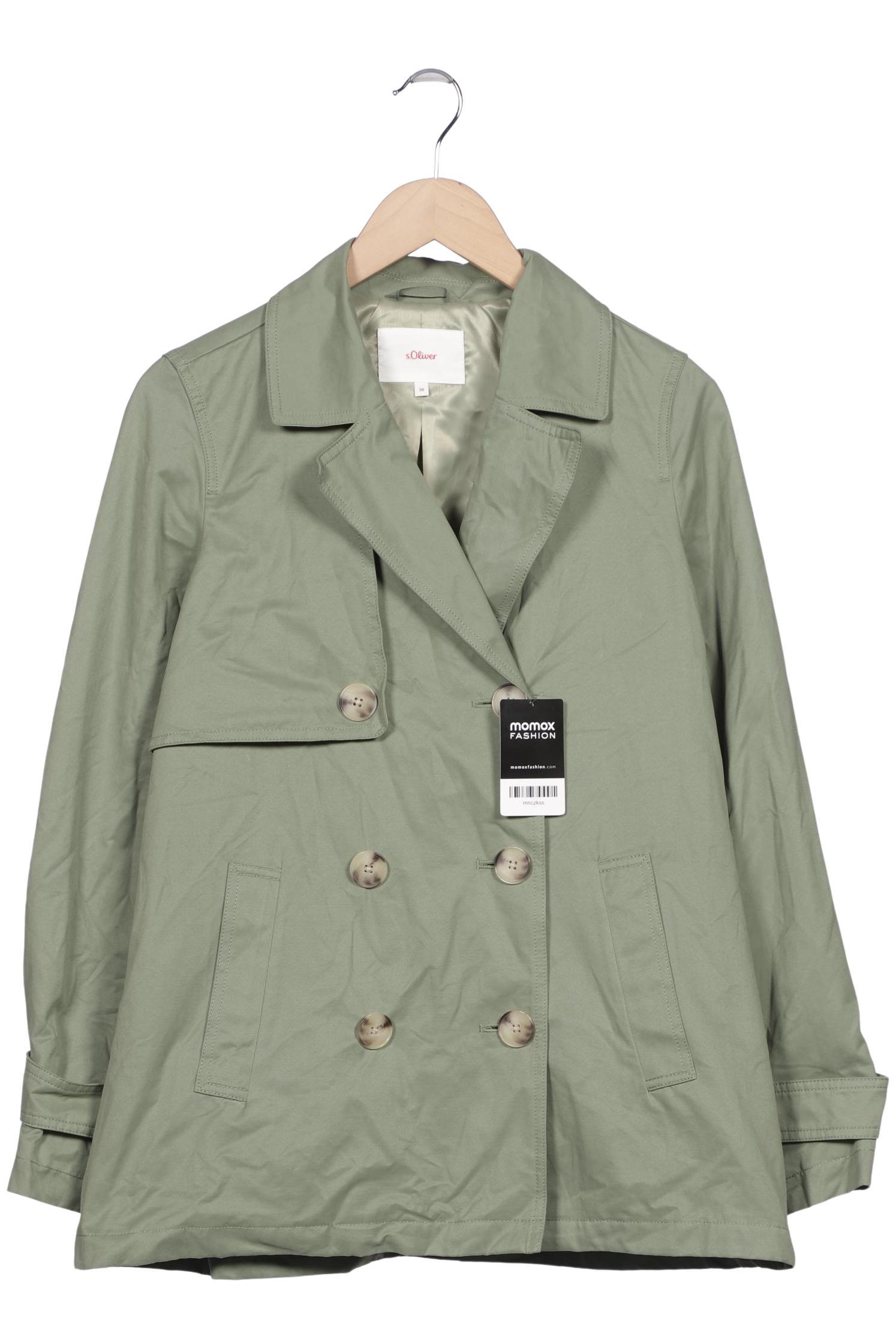 

s.Oliver Damen Mantel, grün, Gr. 36