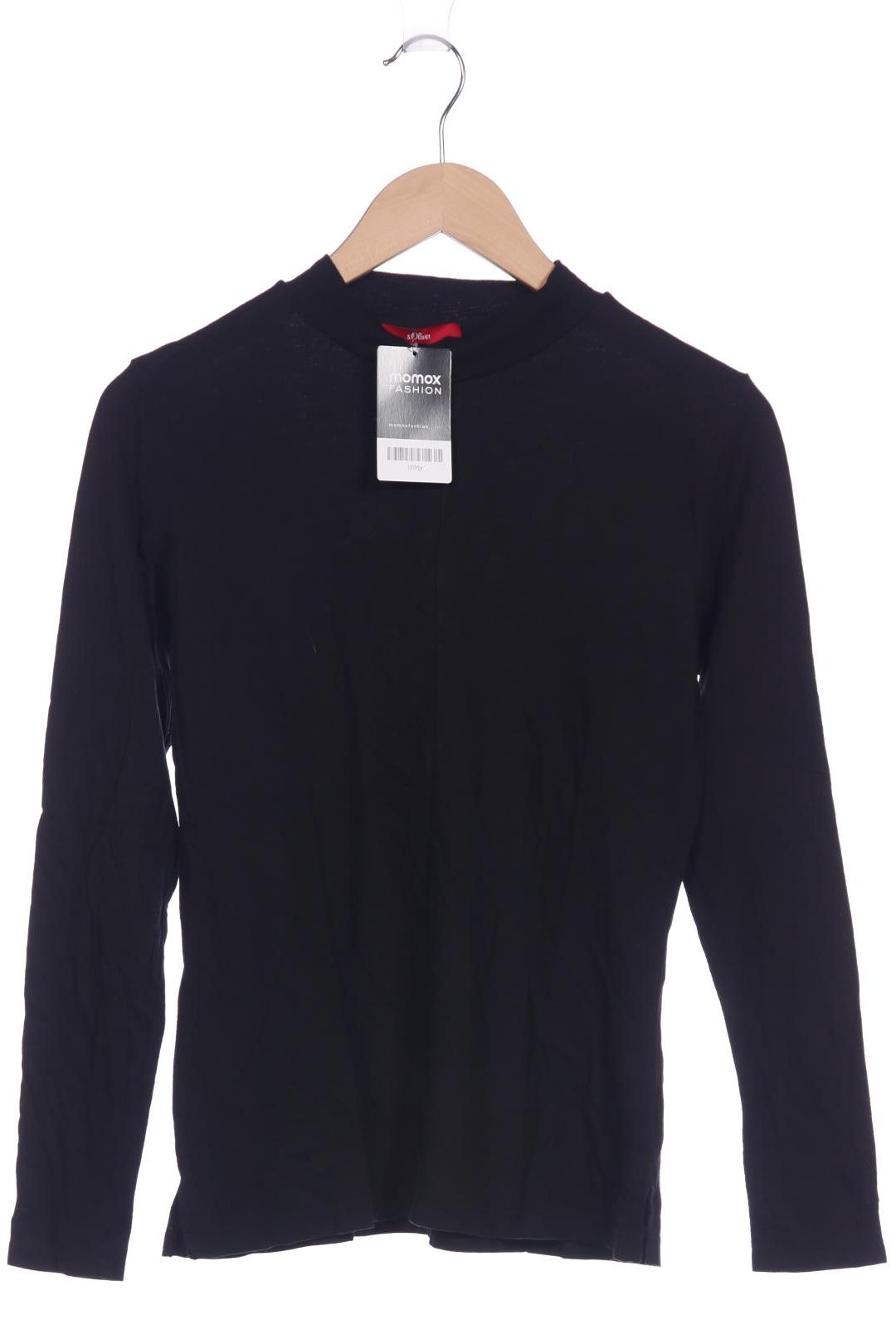 

s.Oliver Damen Langarmshirt, schwarz, Gr. 38