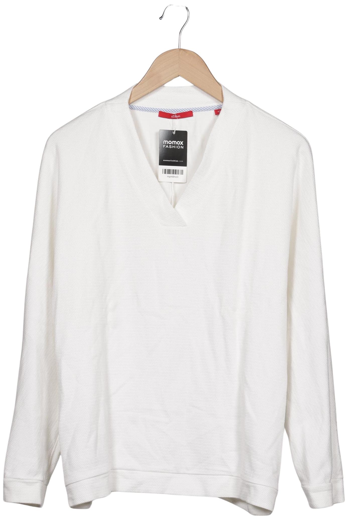 

s.Oliver Damen Pullover, weiß, Gr. 42