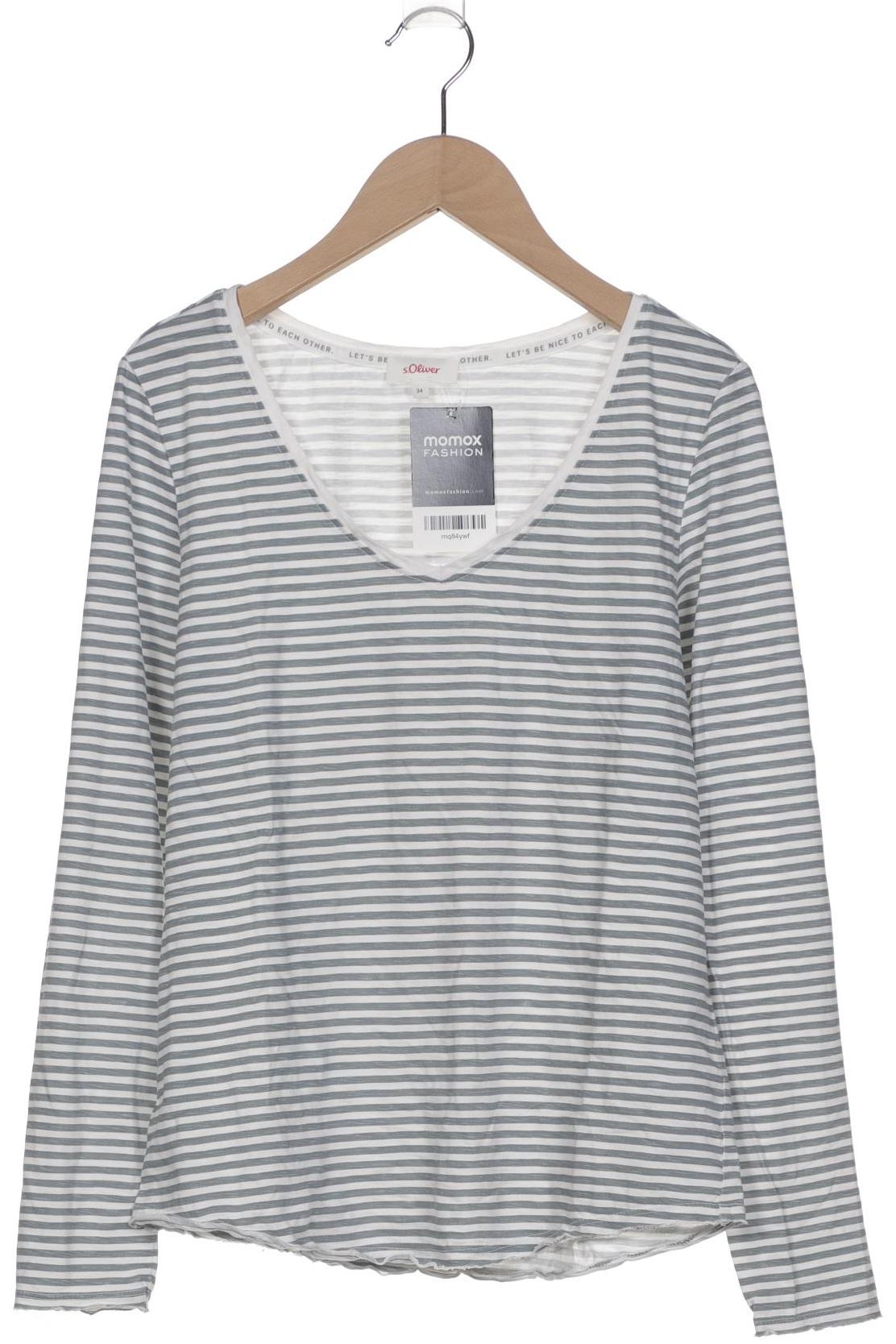

s.Oliver Damen Langarmshirt, grau, Gr. 34