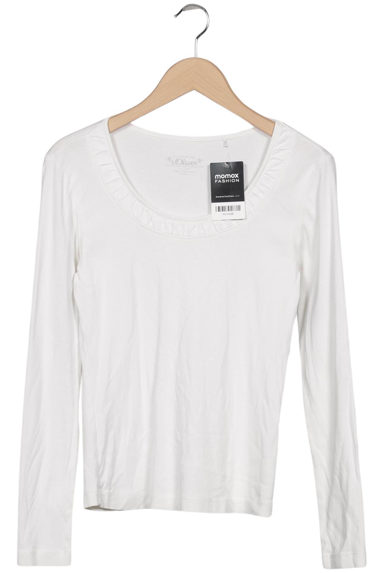 

s.Oliver Damen Langarmshirt, weiß, Gr. 36