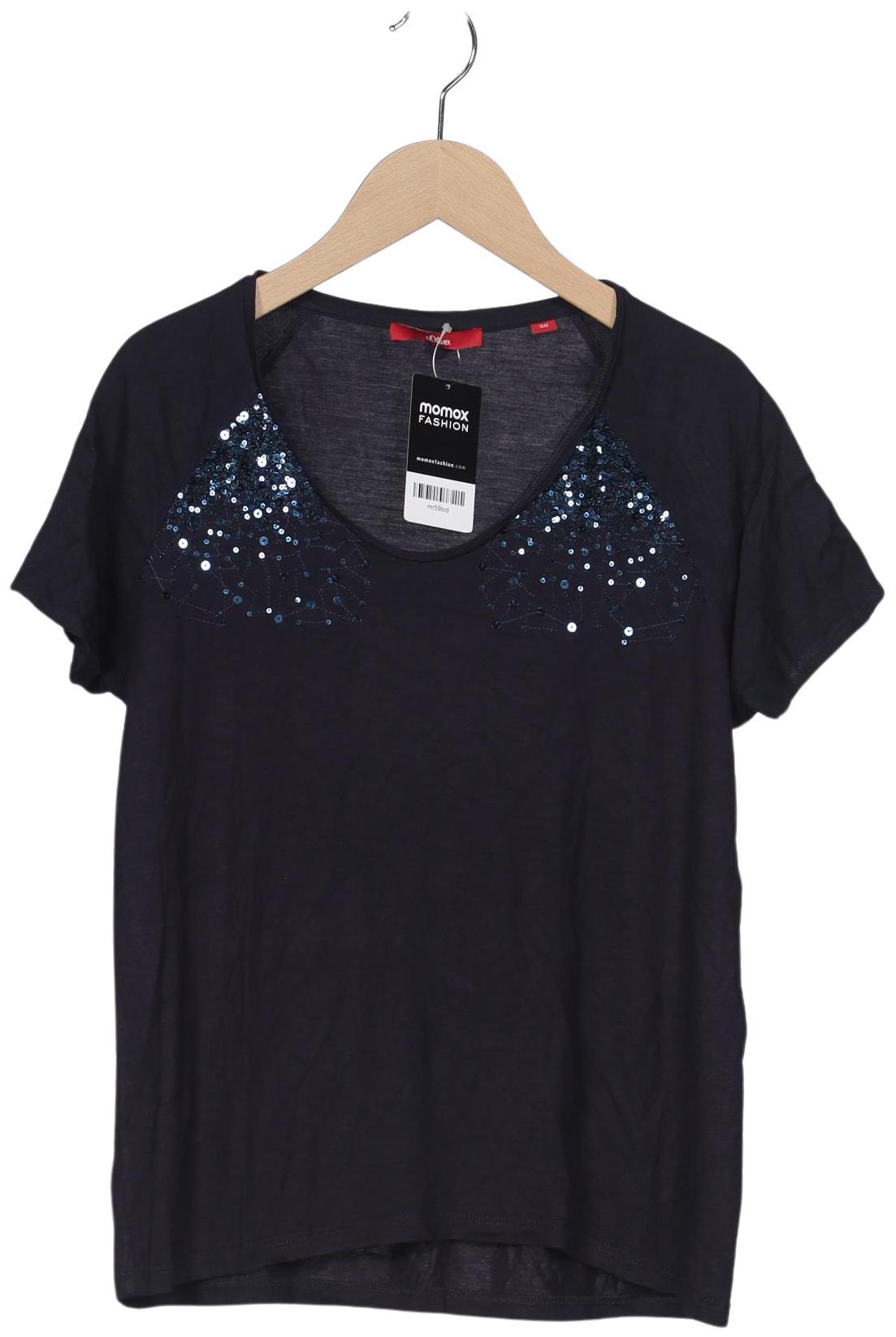 

s.Oliver Damen T-Shirt, marineblau, Gr. 36