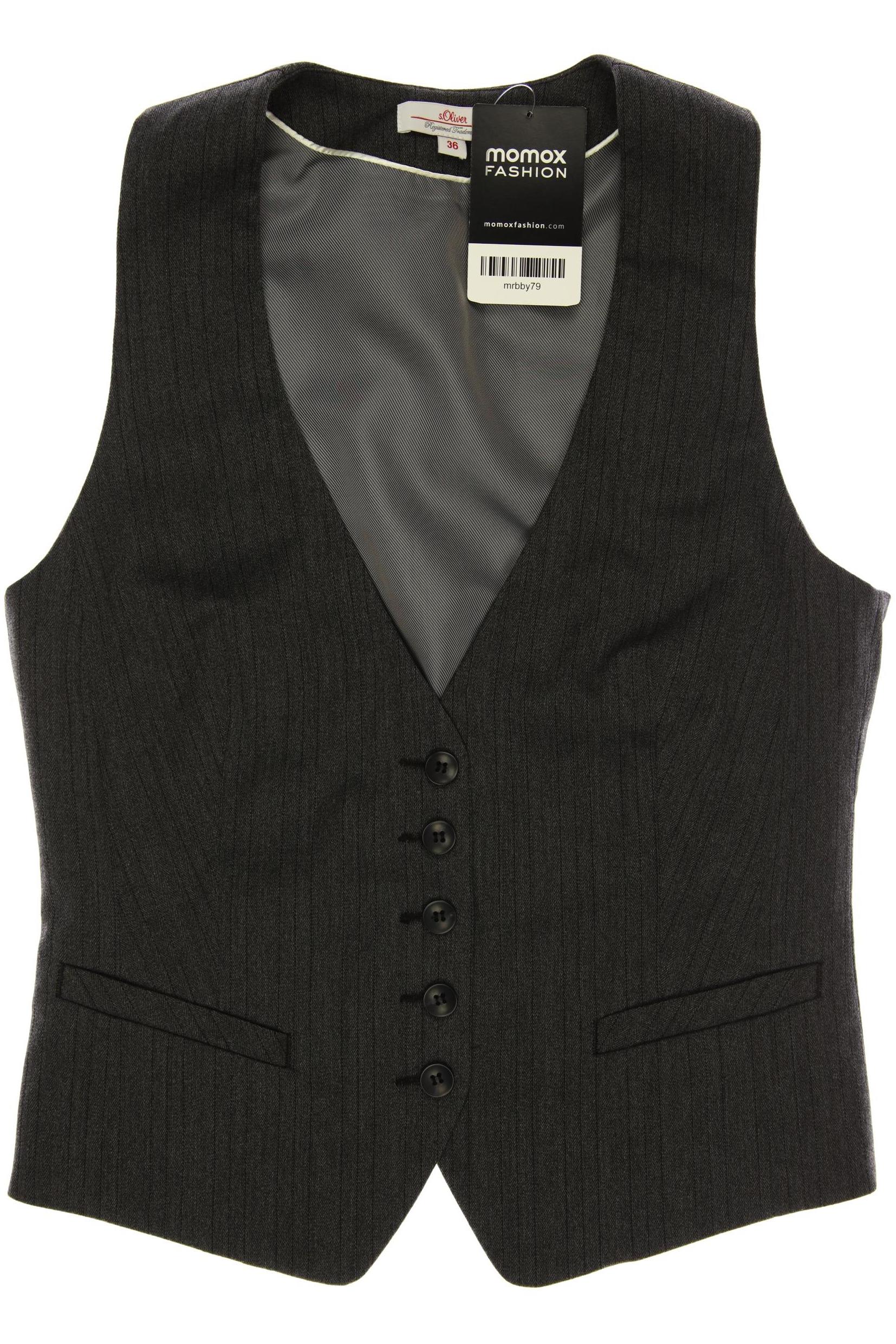 

s.Oliver Damen Weste, grau, Gr. 36