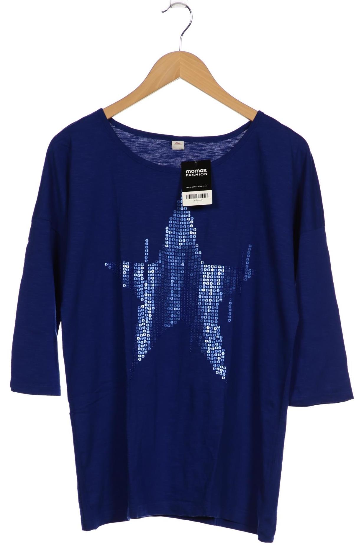 

s.Oliver Damen Langarmshirt, blau, Gr. 42