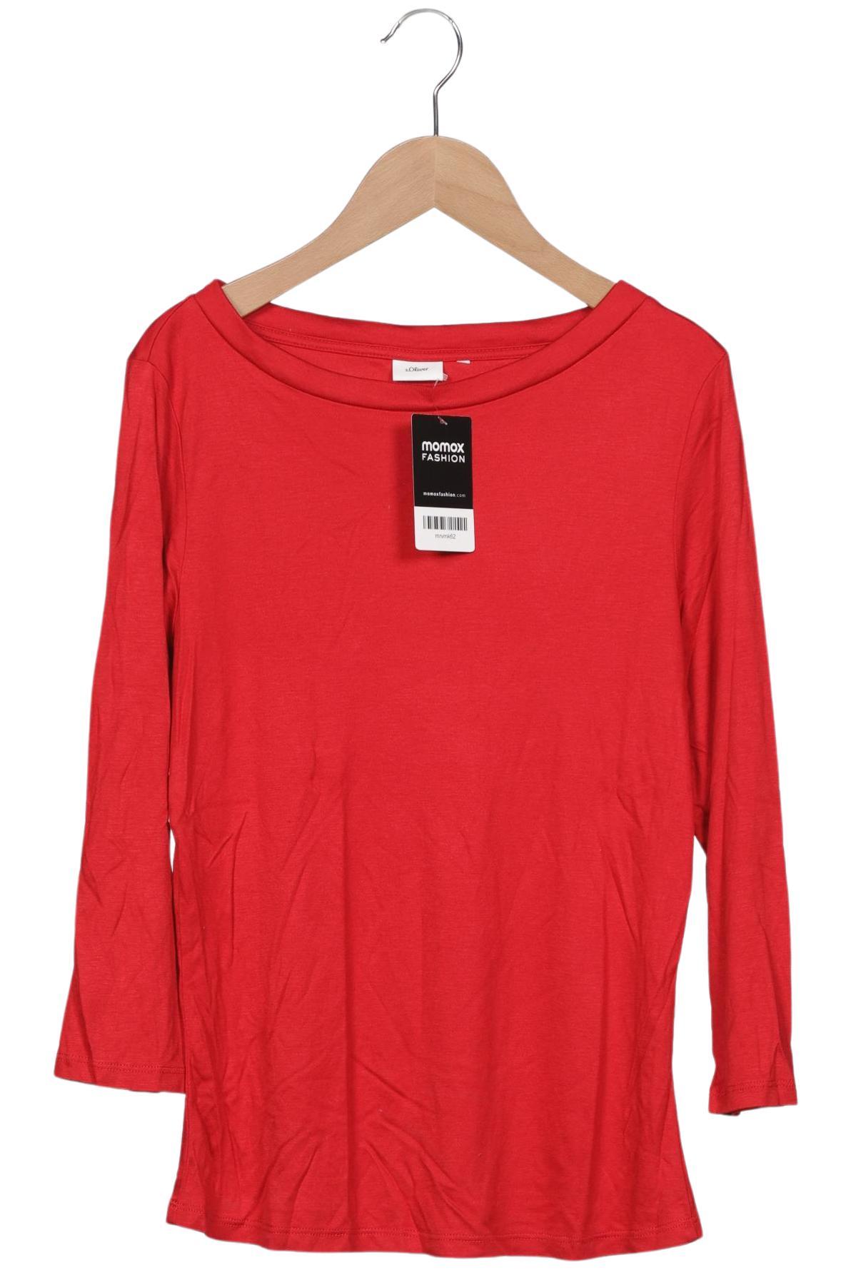 

s.Oliver Damen Langarmshirt, rot, Gr. 36