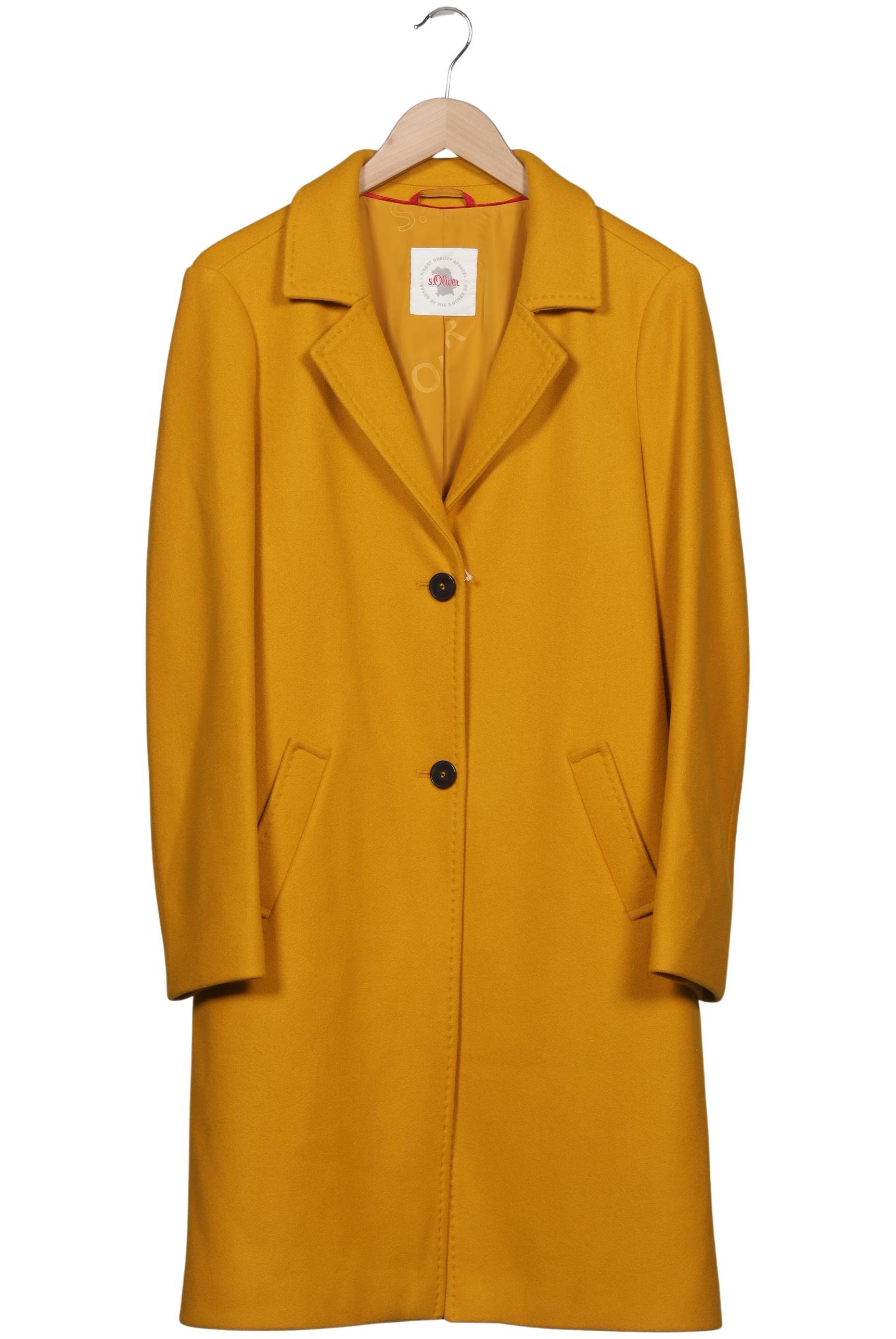 

s.Oliver Damen Mantel, gelb, Gr. 40