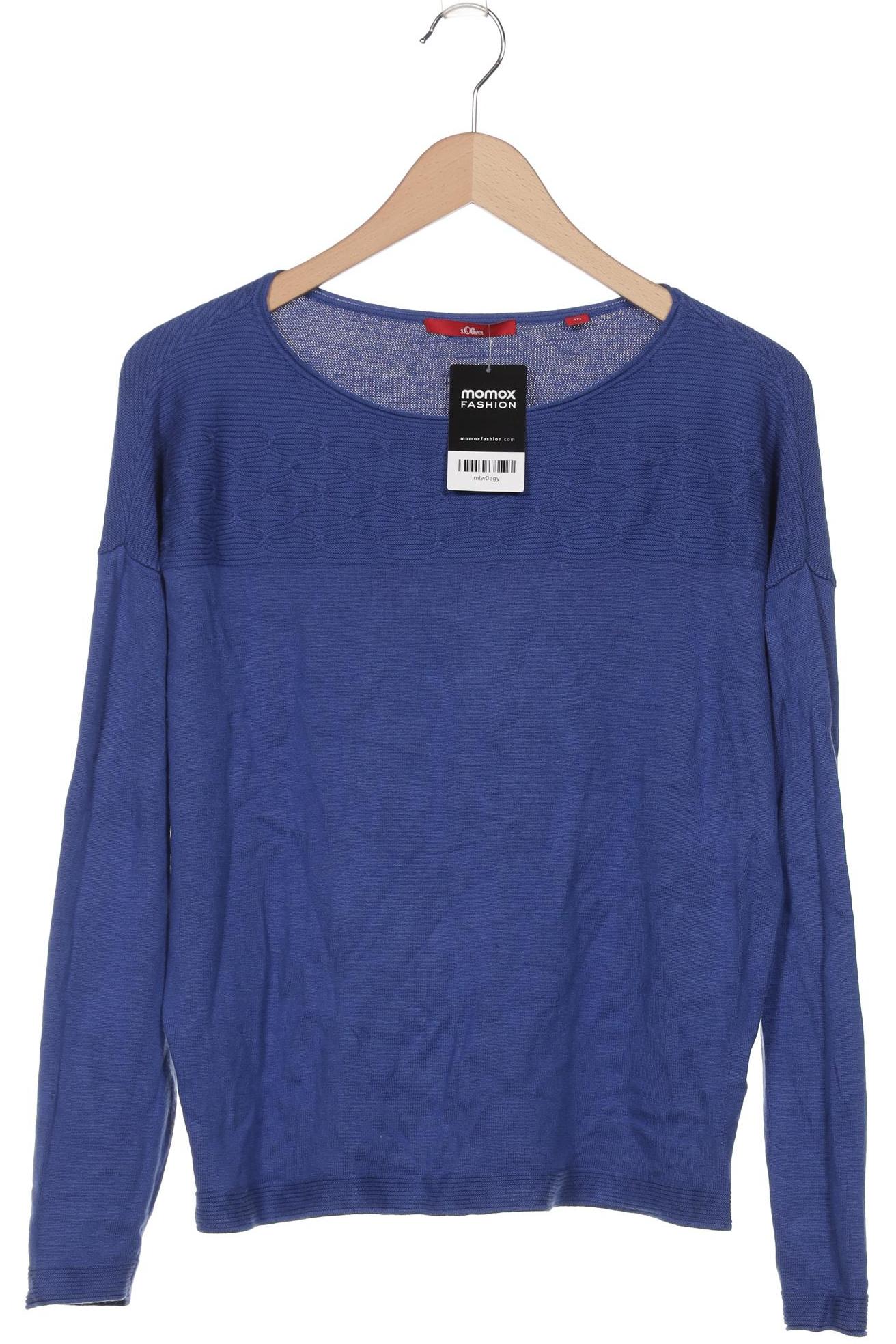 

s.Oliver Damen Pullover, blau, Gr. 40