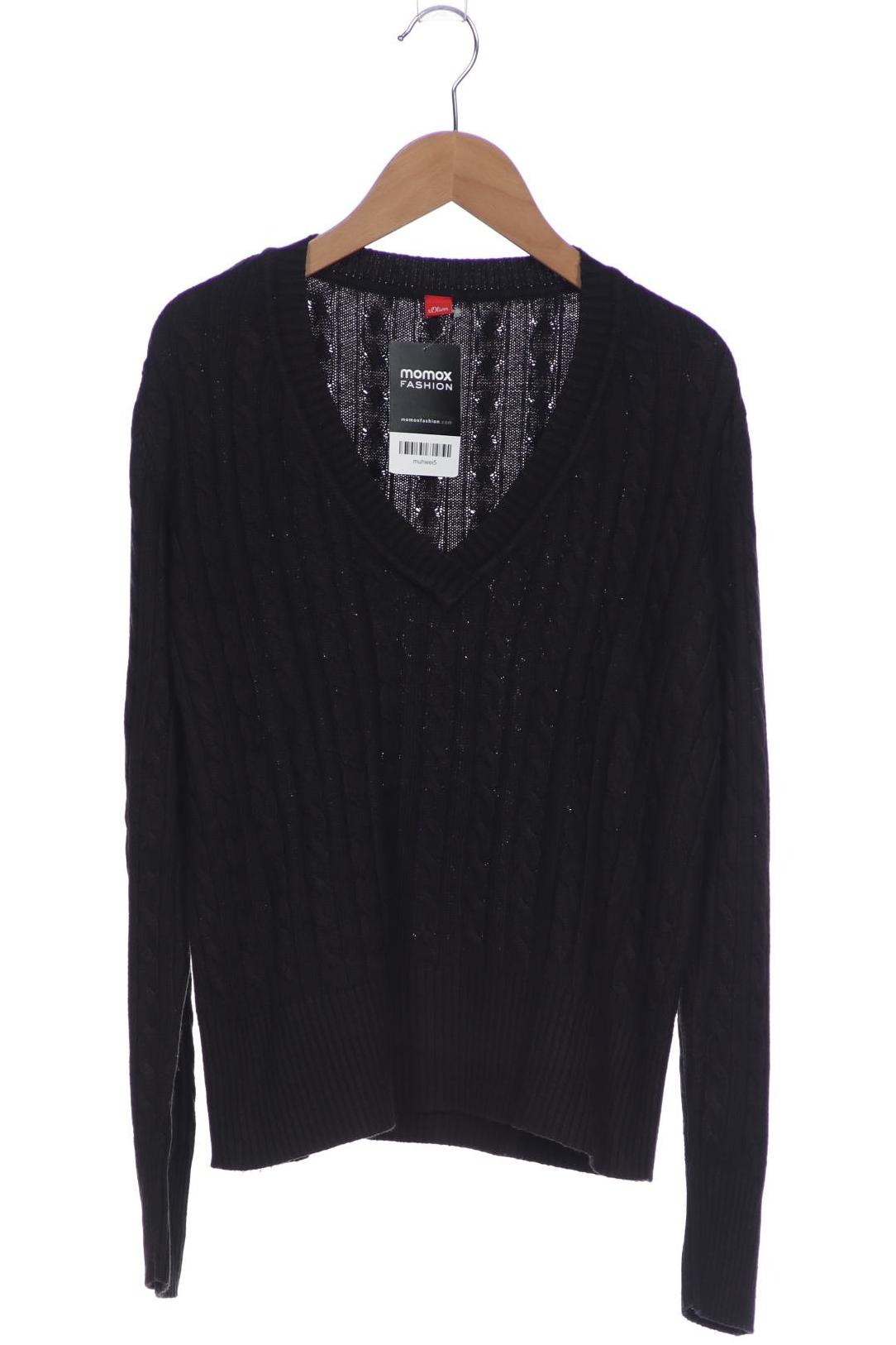 

s.Oliver Damen Pullover, schwarz, Gr. 38