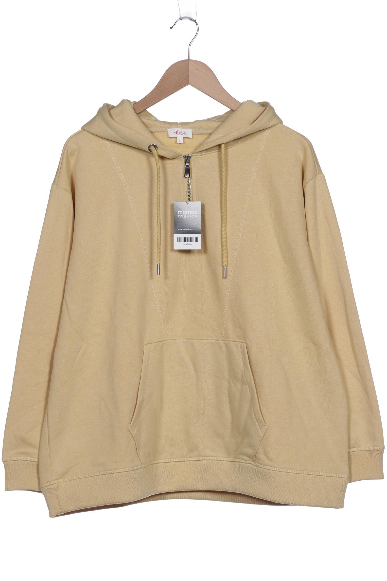 

s.Oliver Damen Kapuzenpullover, gelb, Gr. 42