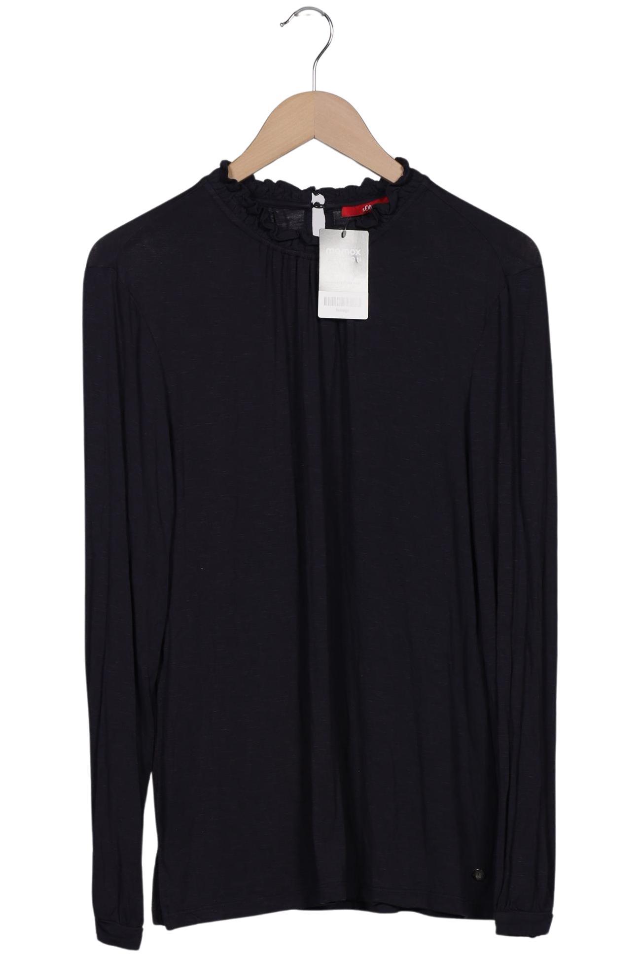 

s.Oliver Damen Langarmshirt, marineblau, Gr. 44