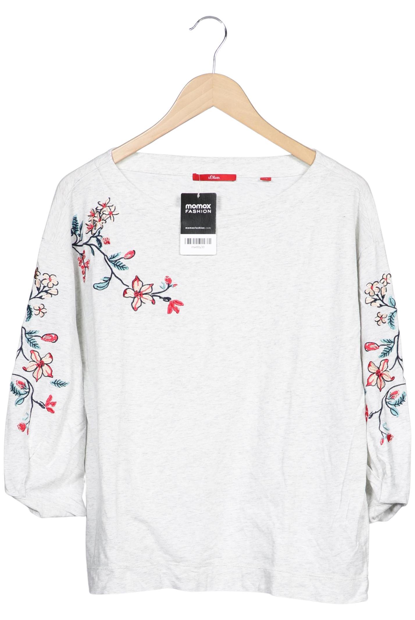 

s.Oliver Damen Langarmshirt, grau, Gr. 40