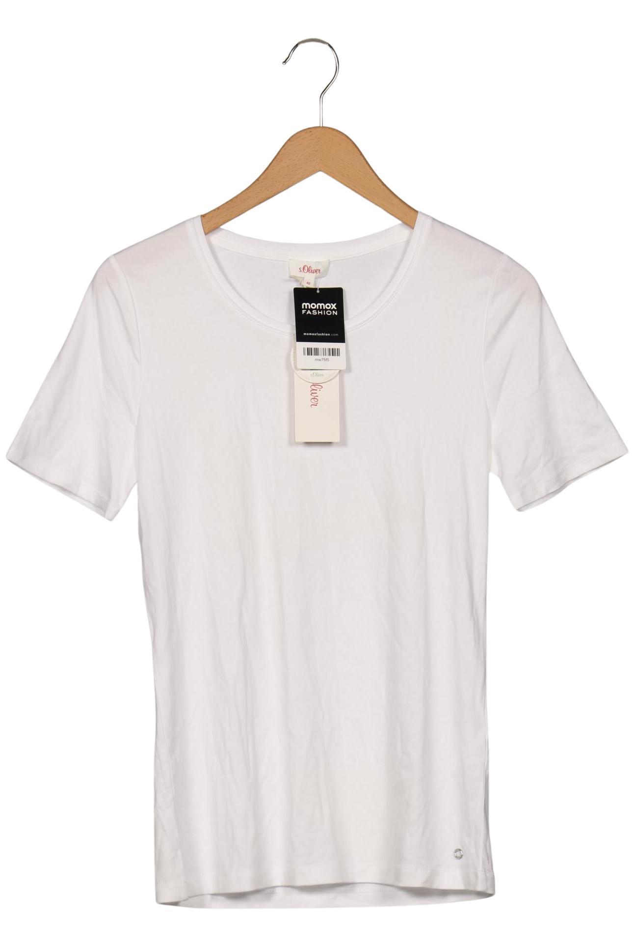 

s.Oliver Damen T-Shirt, weiß, Gr. 40