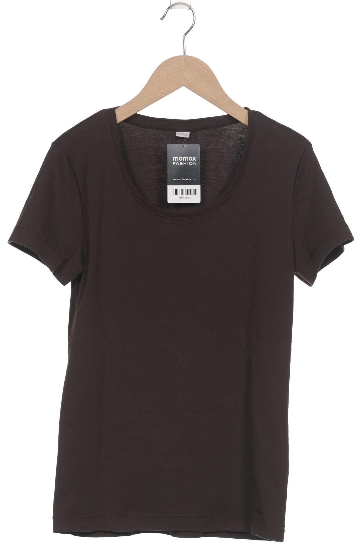 

s.Oliver Damen T-Shirt, braun, Gr. 42