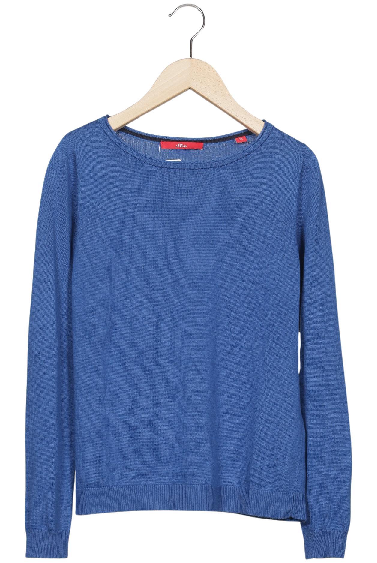 

s.Oliver Damen Pullover, blau, Gr. 34