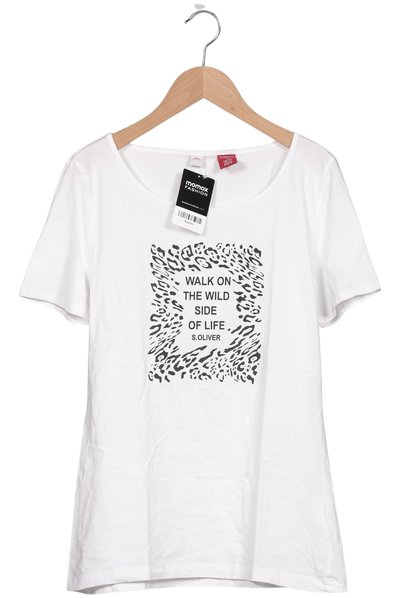 

s.Oliver Damen T-Shirt, weiß, Gr. 40