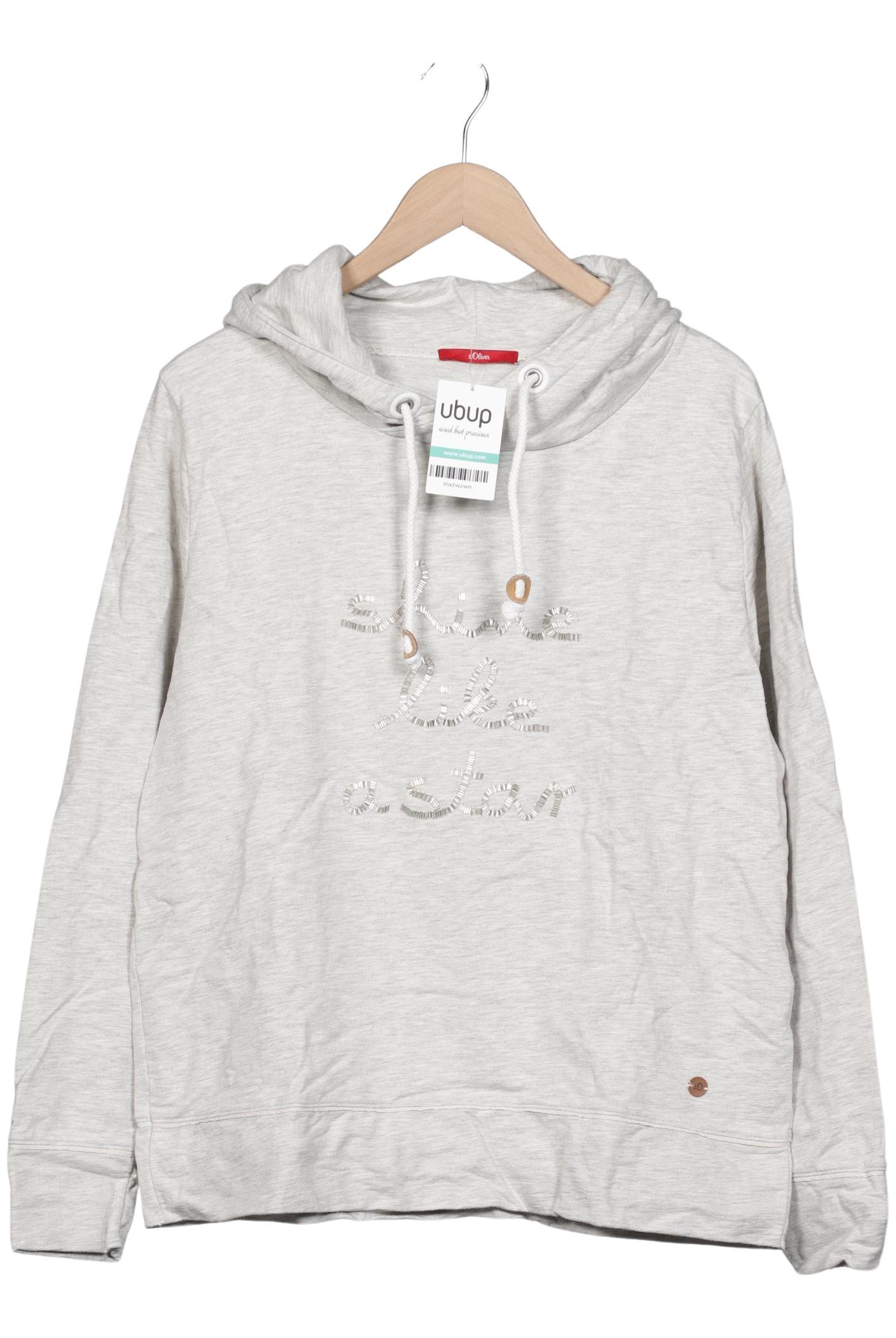 

s.Oliver Damen Kapuzenpullover, grau, Gr. 44