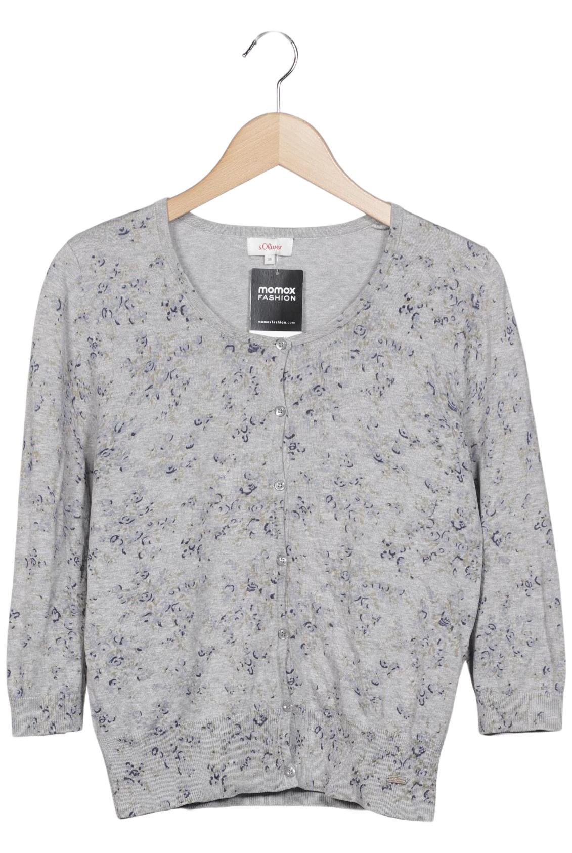 

s.Oliver Damen Strickjacke, grau, Gr. 38
