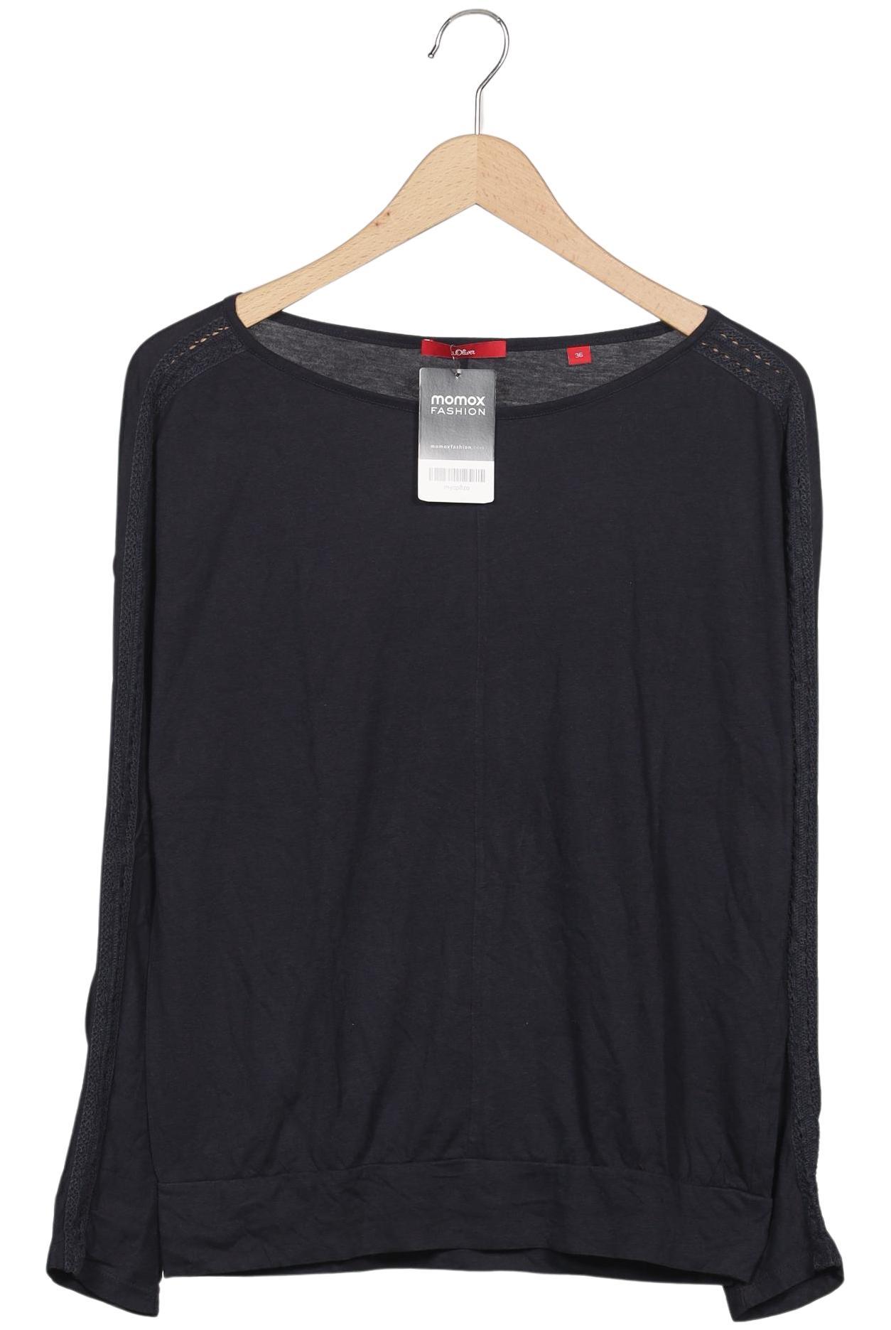 

s.Oliver Damen Langarmshirt, marineblau, Gr. 36