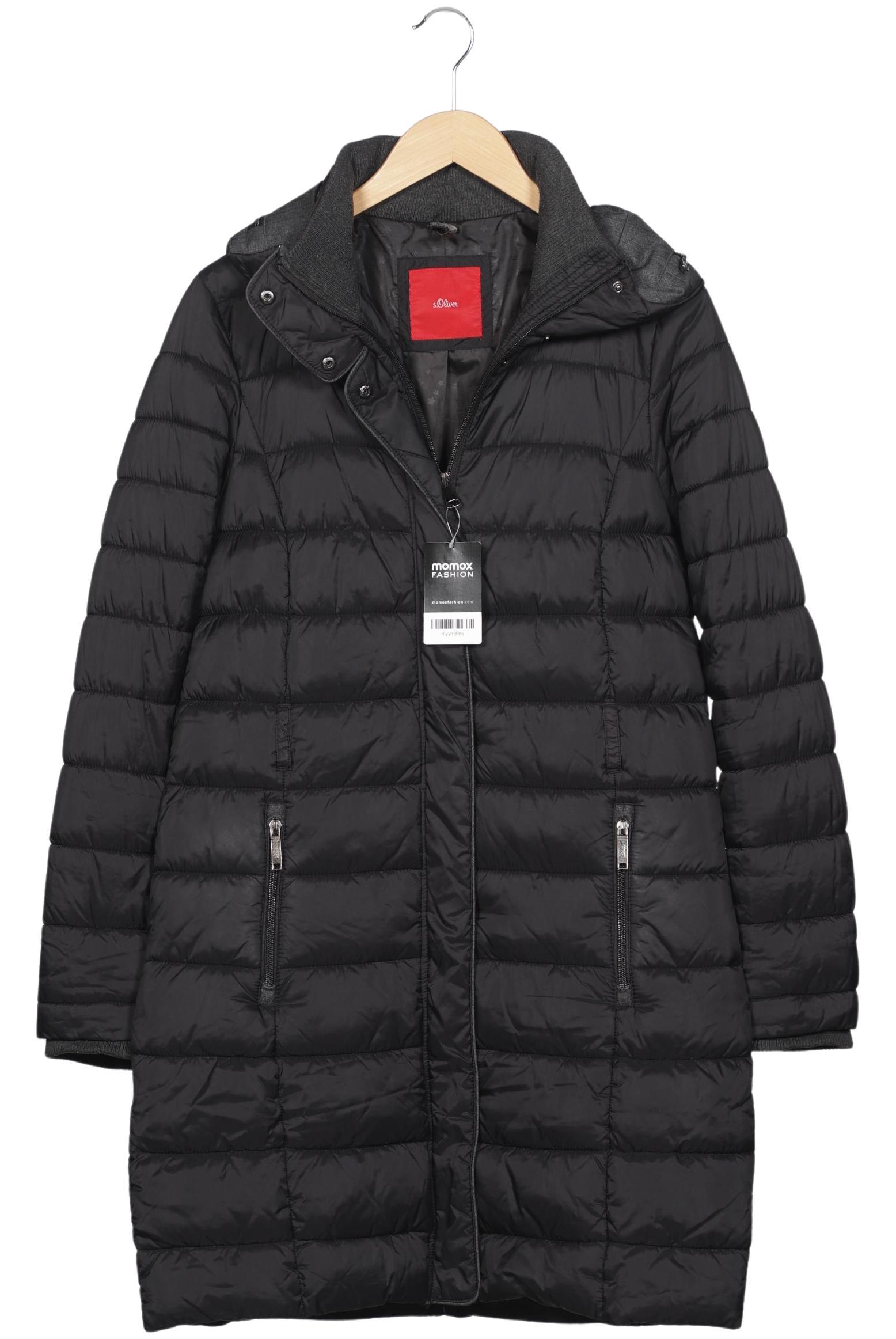 

s.Oliver Damen Mantel, schwarz, Gr. 38