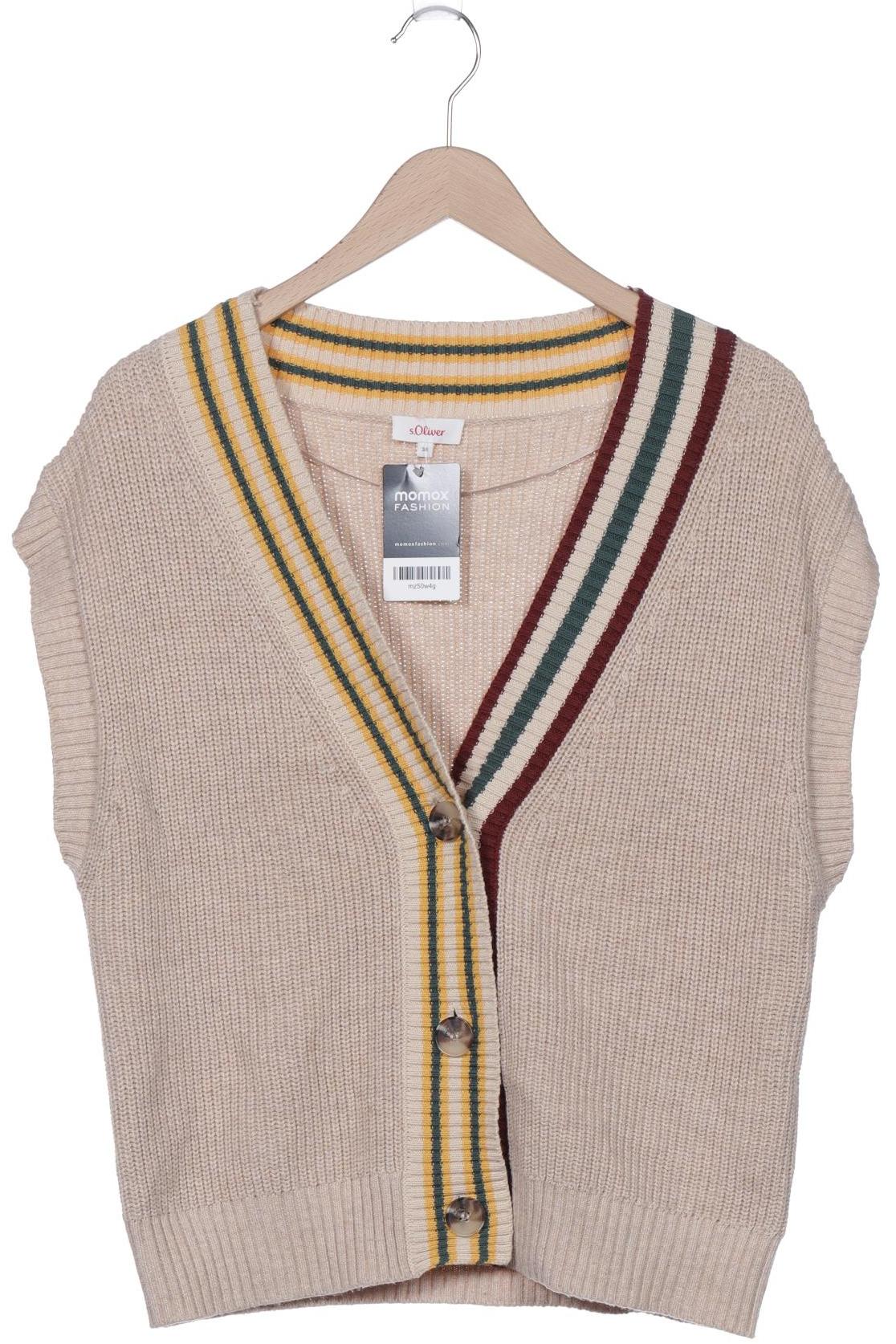 

s.Oliver Damen Strickjacke, beige, Gr. 38