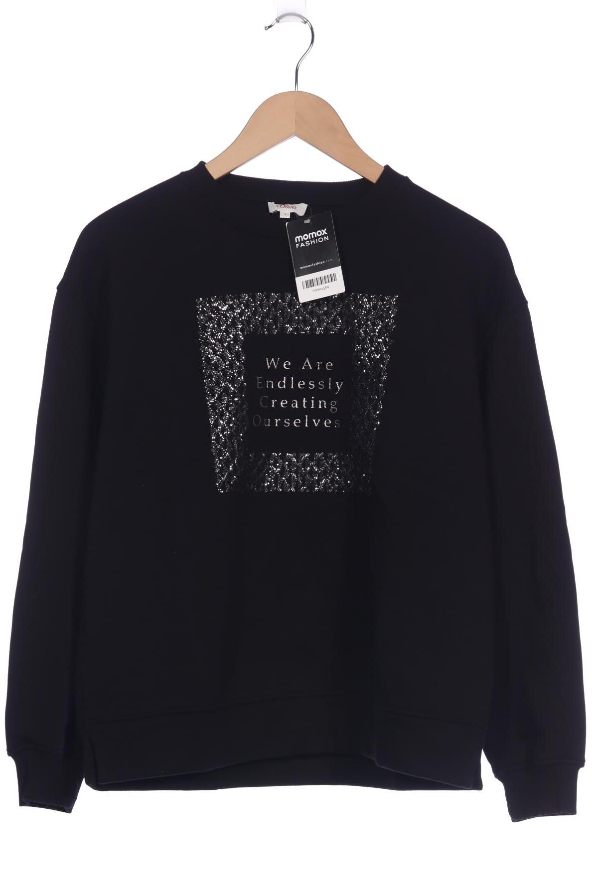 

s.Oliver Damen Sweatshirt, schwarz, Gr. 36