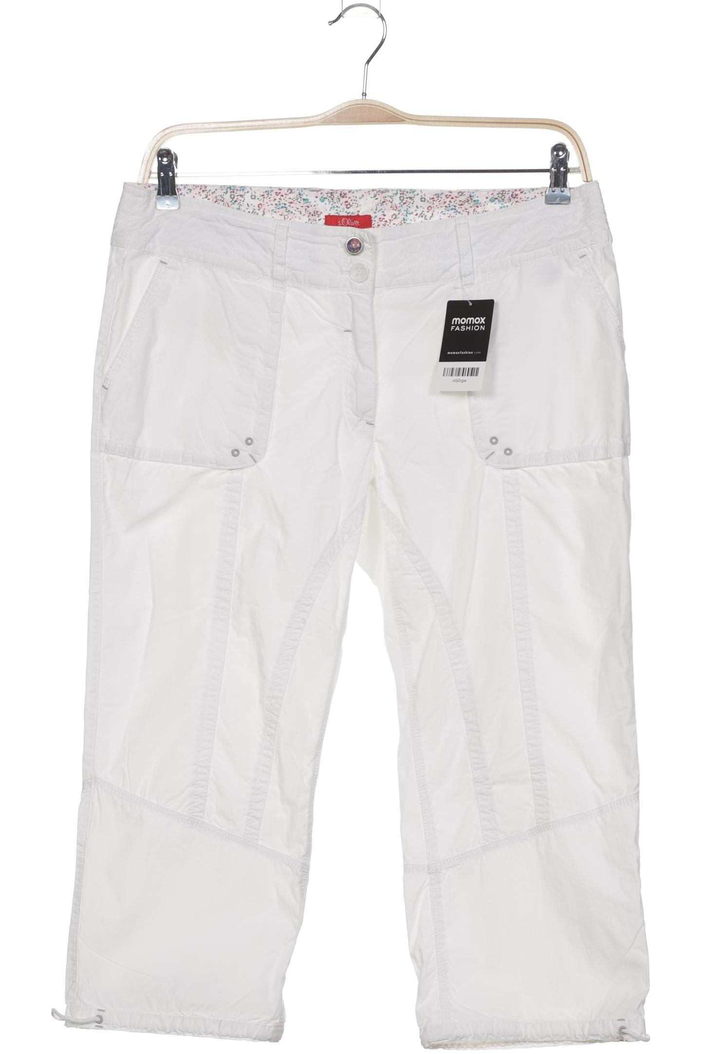 

s.Oliver Damen Stoffhose, weiß, Gr. 42