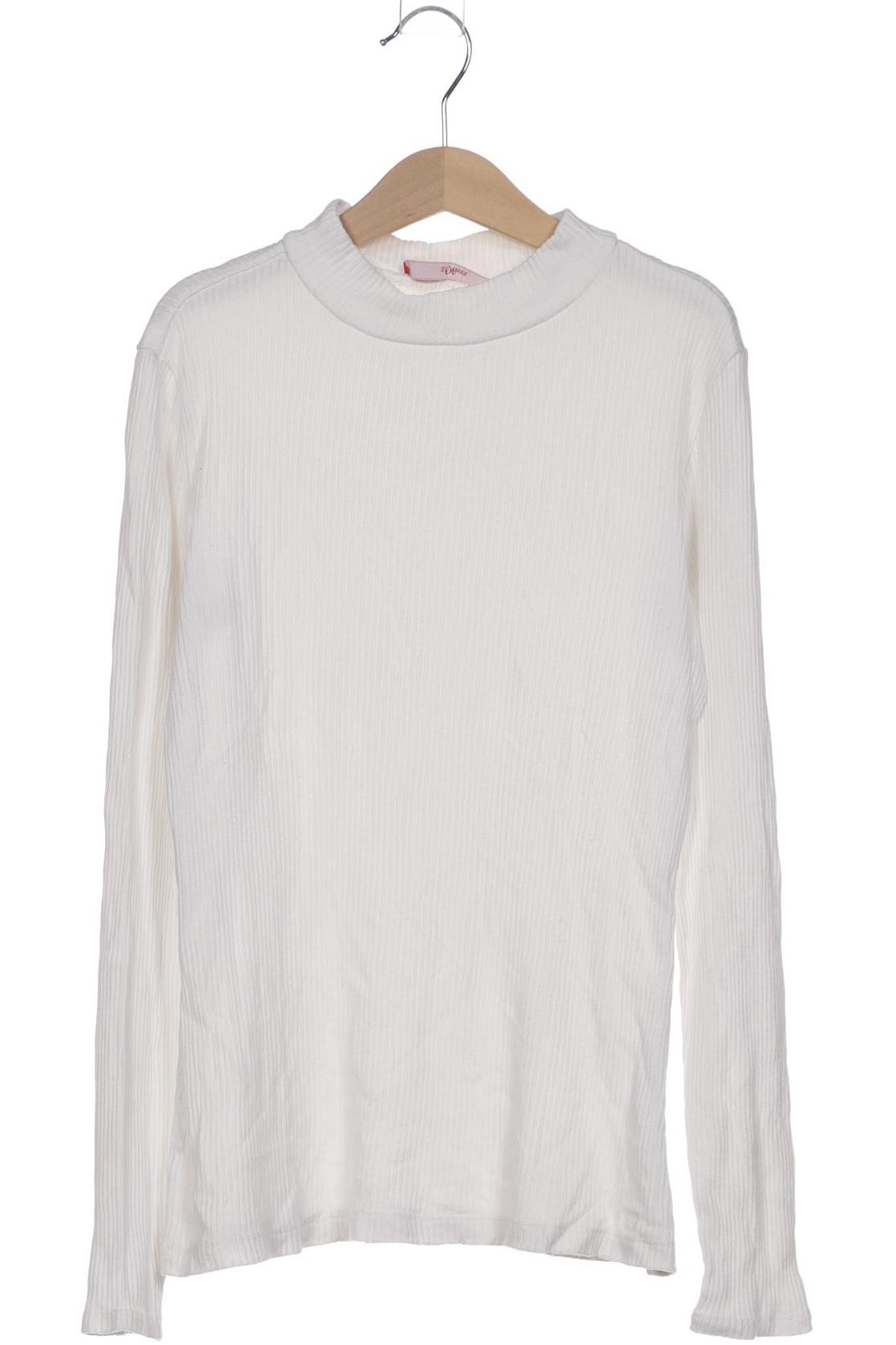 

s.Oliver Damen Langarmshirt, weiß, Gr. 36