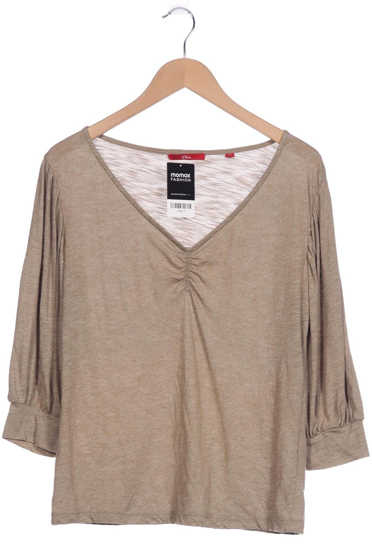 

s.Oliver Damen Langarmshirt, beige, Gr. 42