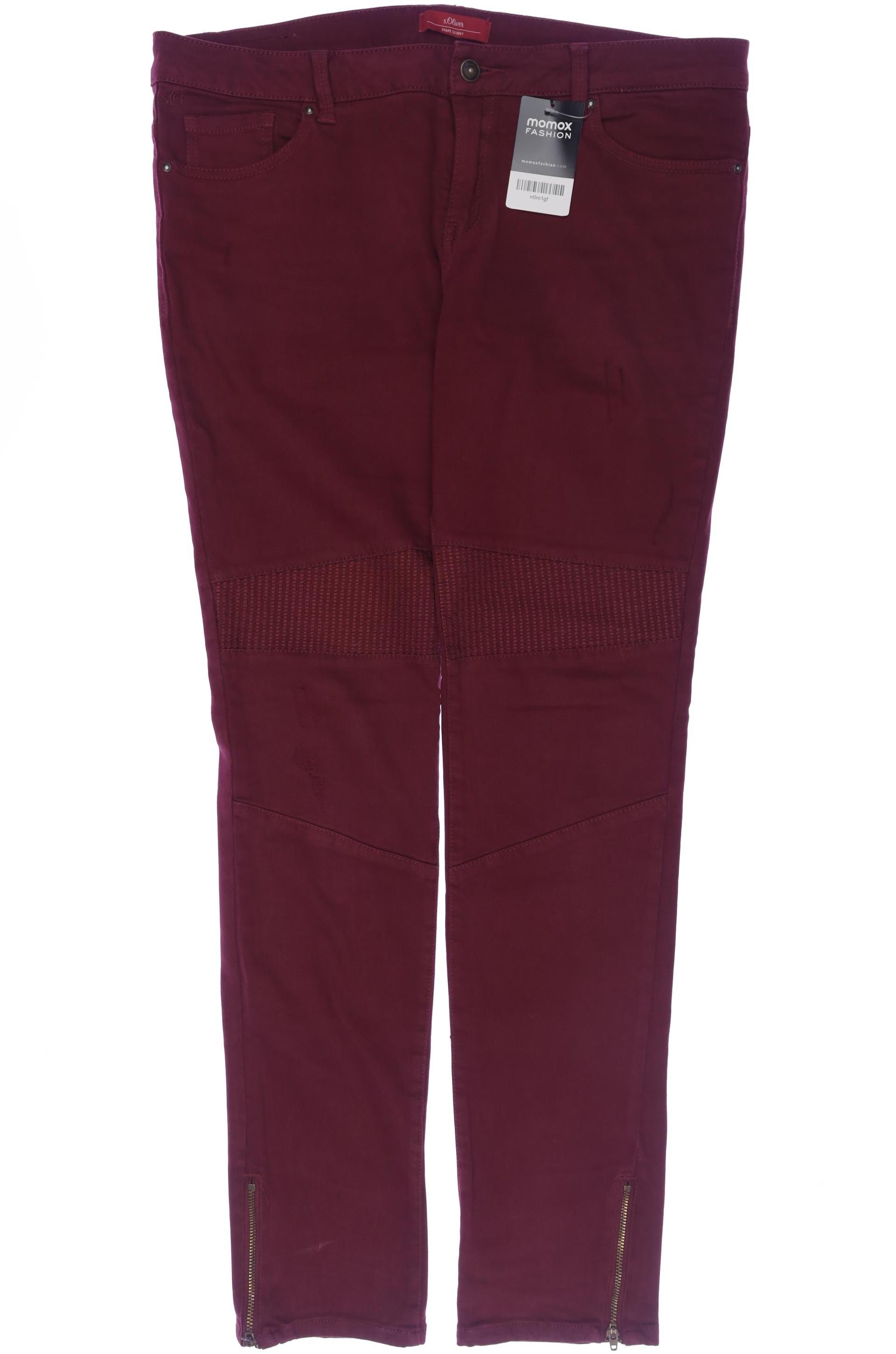 

s.Oliver Damen Jeans, bordeaux, Gr. 35