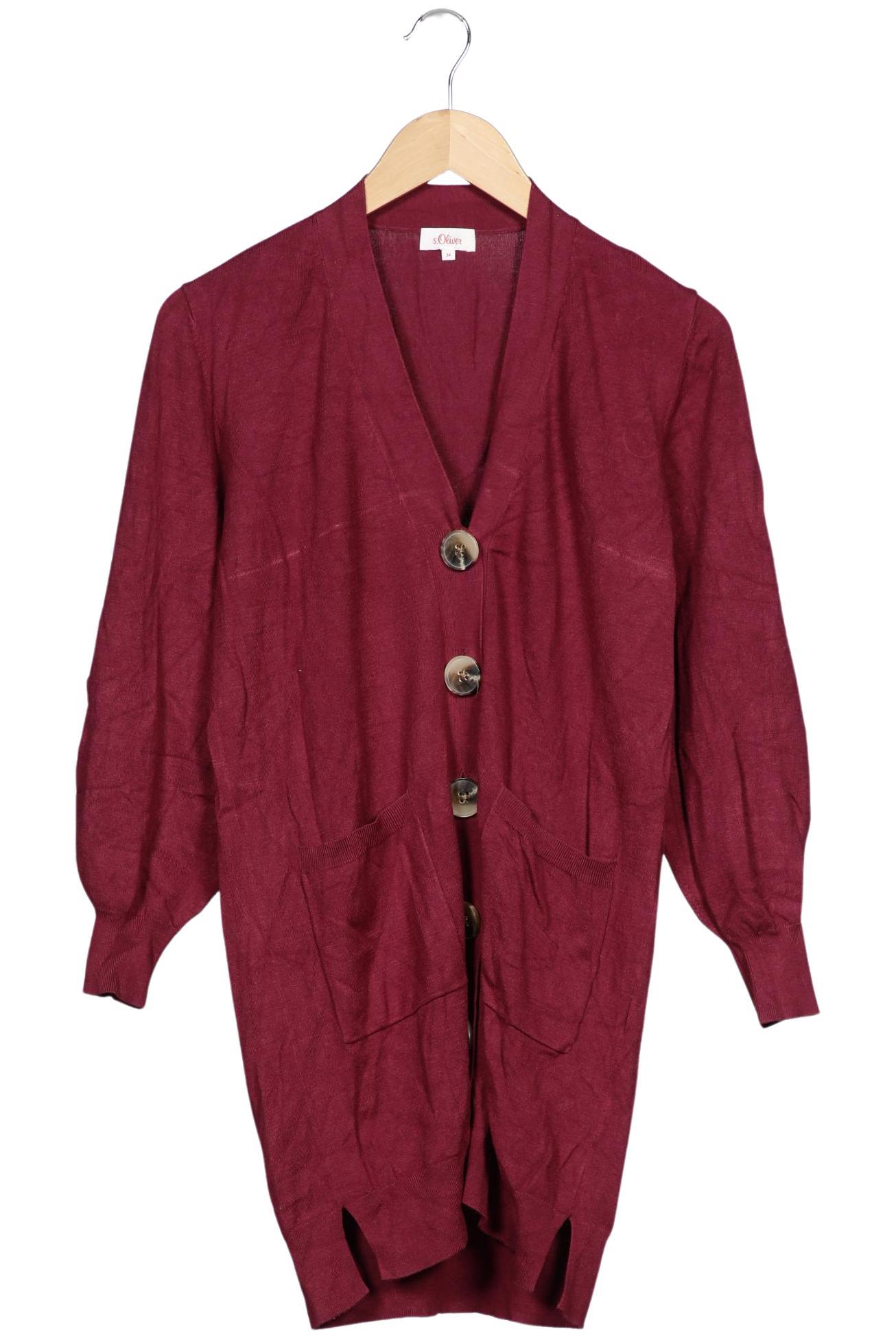 

s.Oliver Damen Strickjacke, bordeaux, Gr. 34