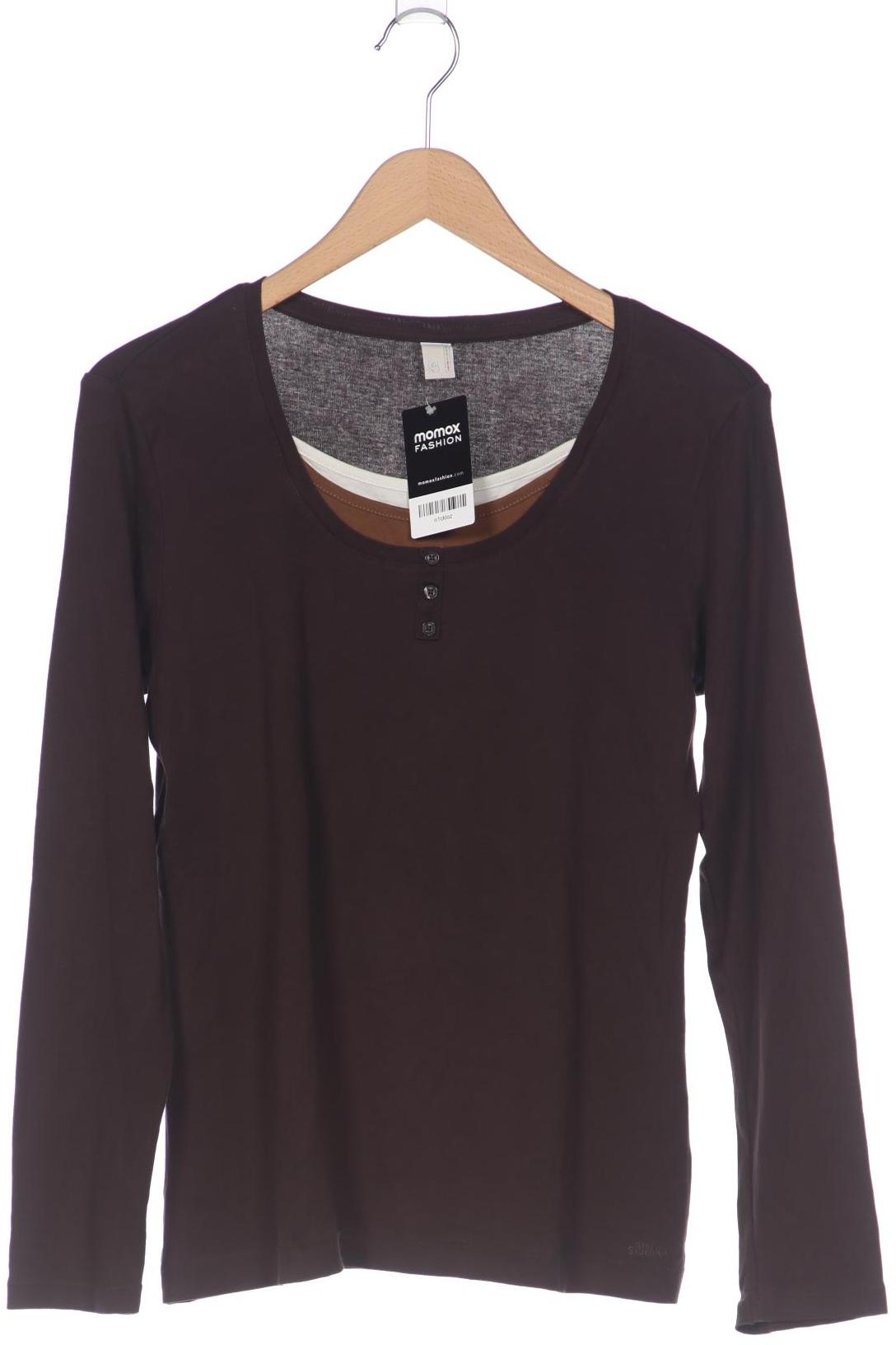 

s.Oliver Damen Langarmshirt, braun, Gr. 44