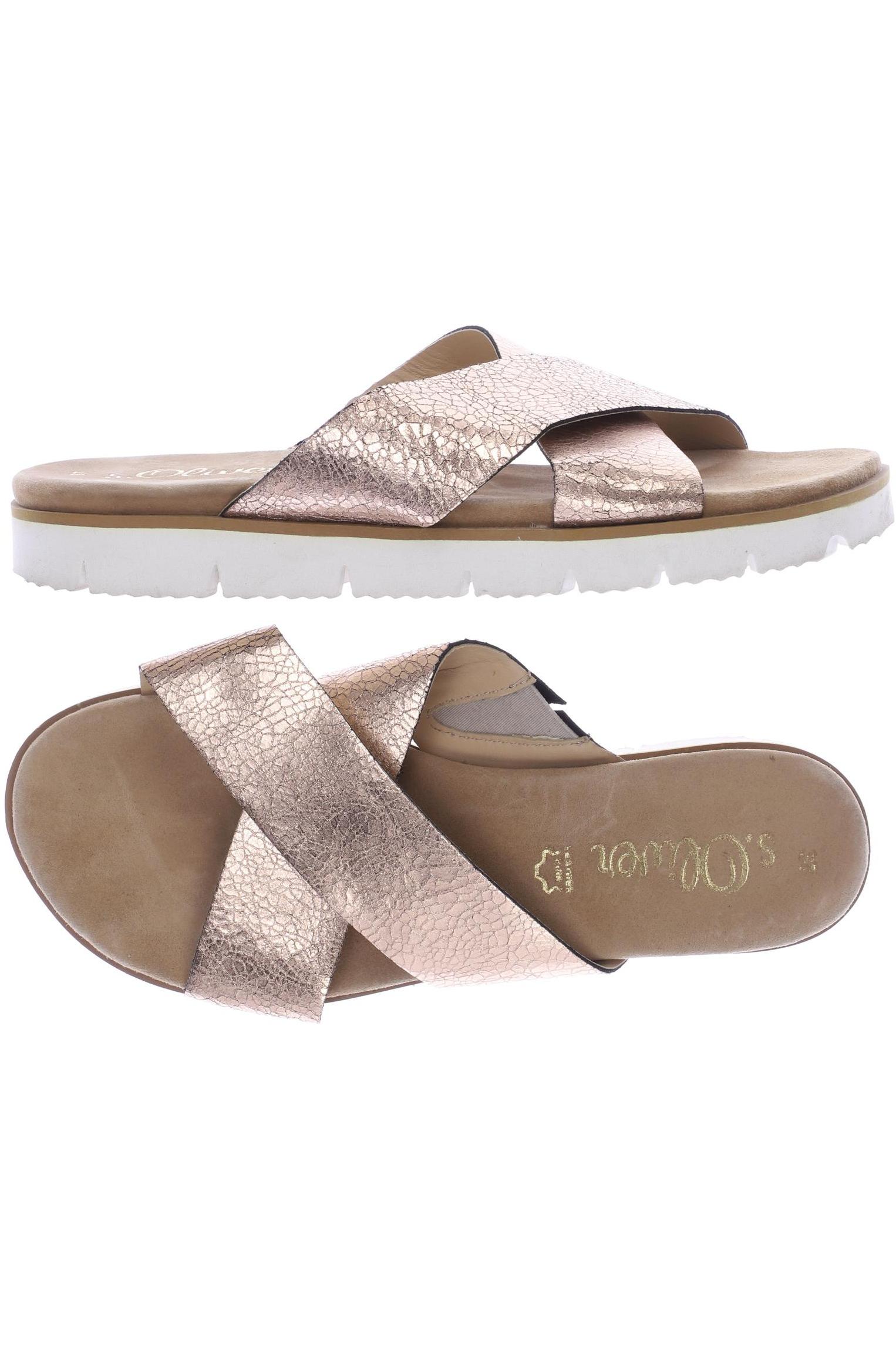 

s.Oliver Damen Sandale, gold, Gr. 37
