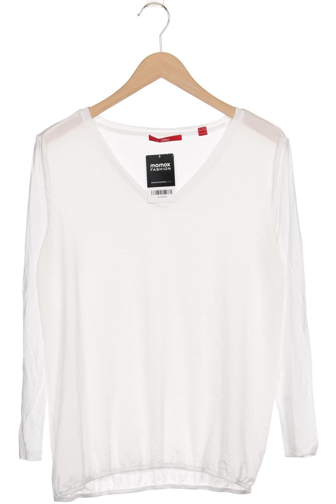 

s.Oliver Damen Langarmshirt, weiß, Gr. 40