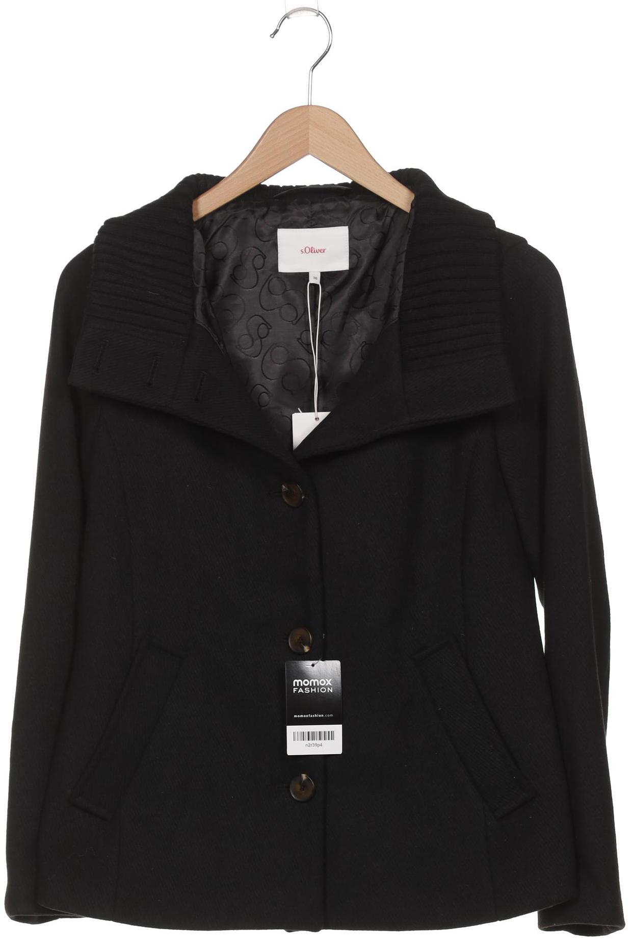 

s.Oliver Damen Jacke, schwarz, Gr. 36