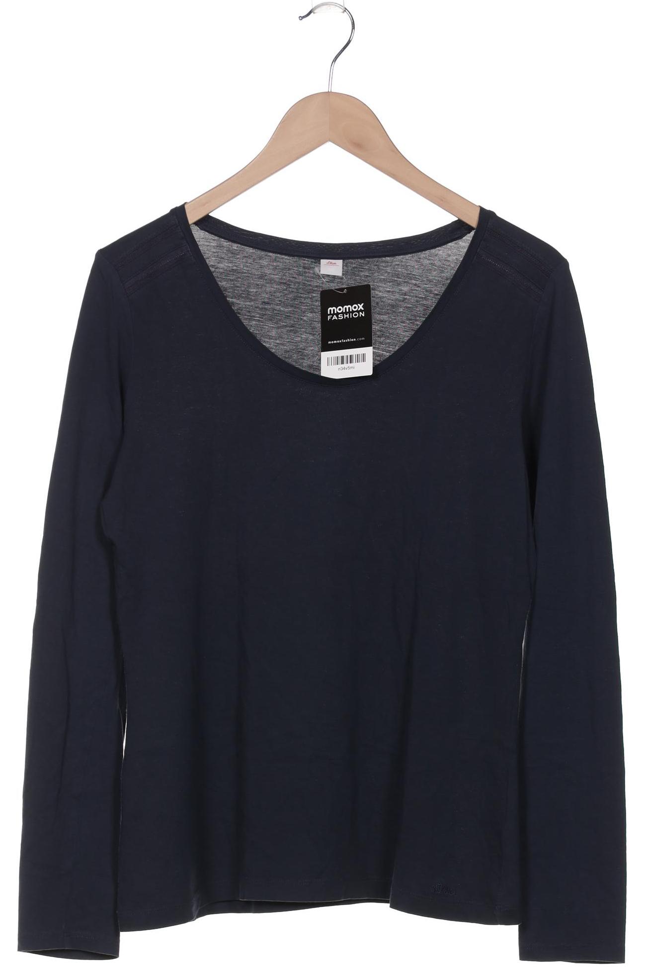 

s.Oliver Damen Langarmshirt, marineblau, Gr. 40