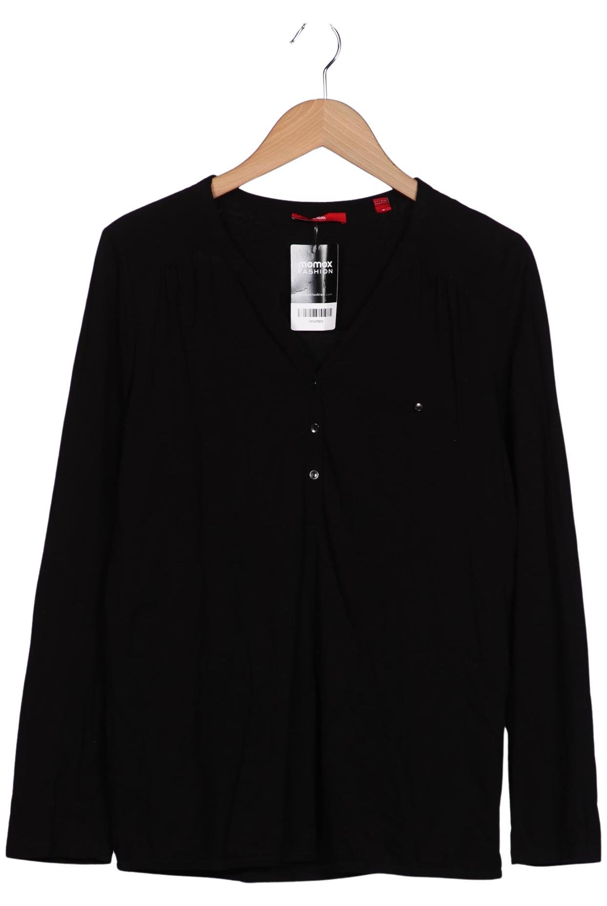 

s.Oliver Damen Langarmshirt, schwarz, Gr. 42