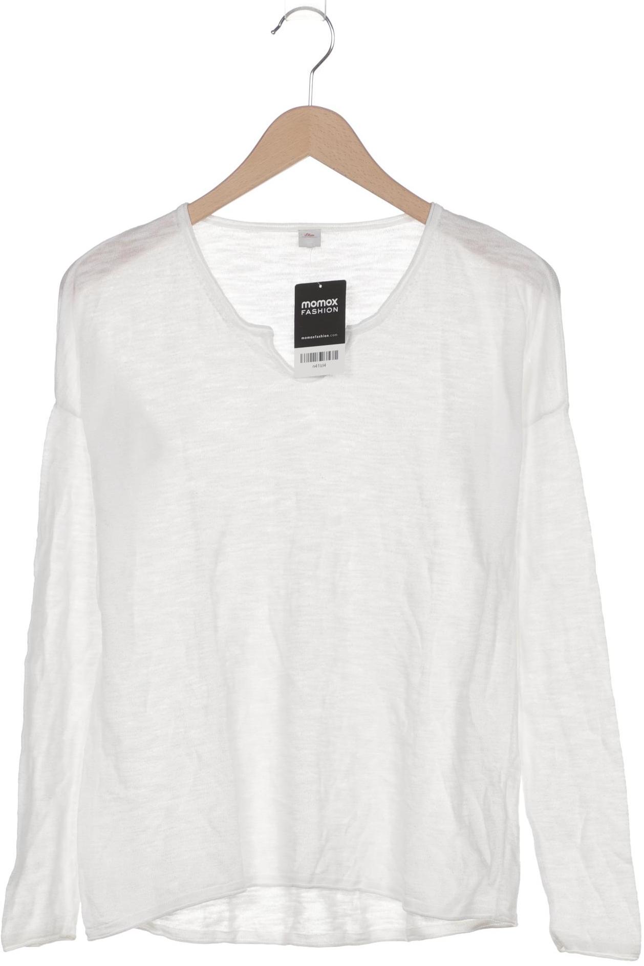

s.Oliver Damen Pullover, weiß, Gr. 38