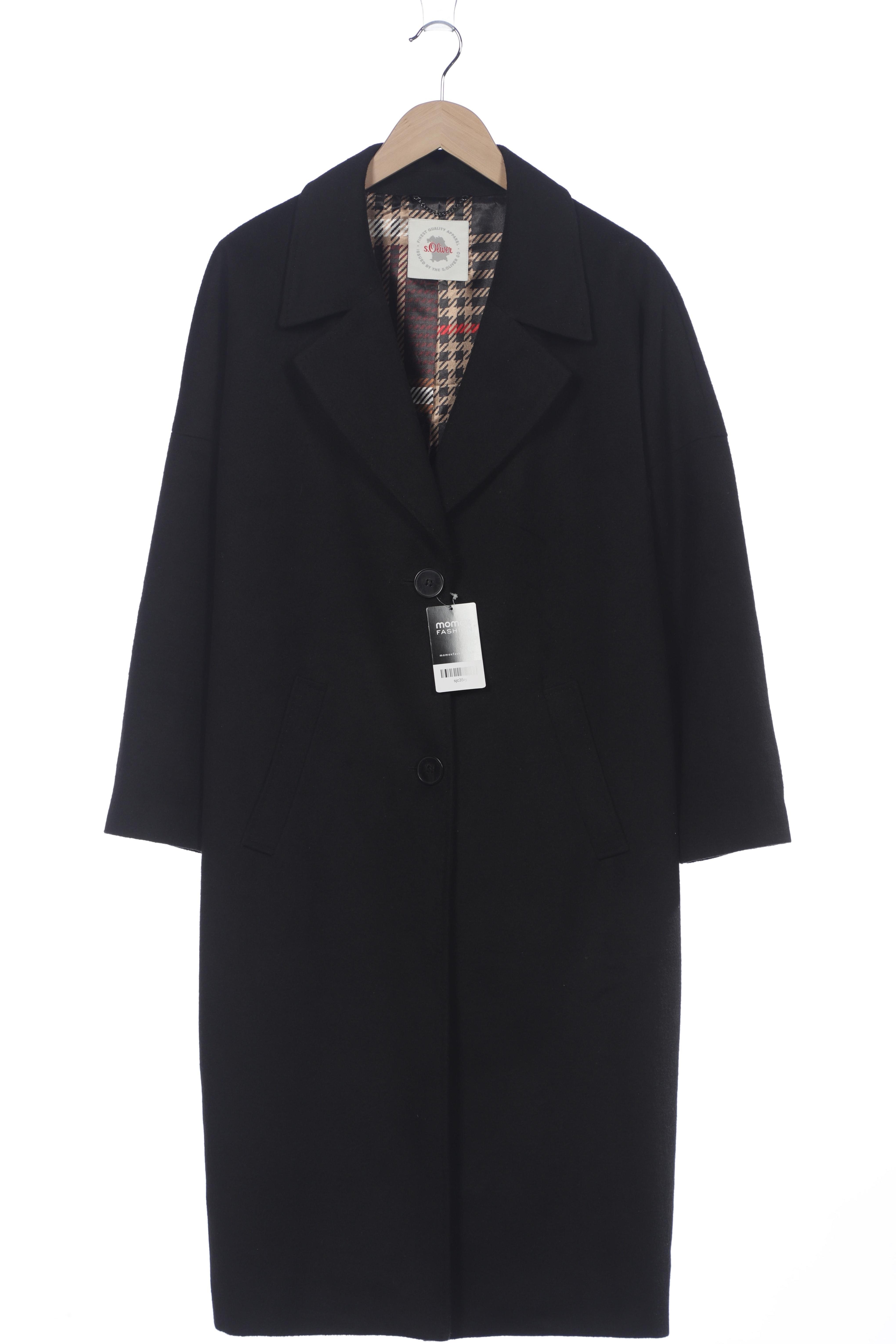 

s.Oliver Damen Mantel, schwarz, Gr. 42