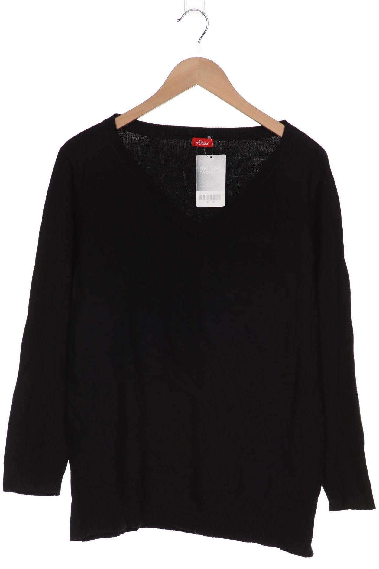 

s.Oliver Damen Pullover, schwarz, Gr. 48