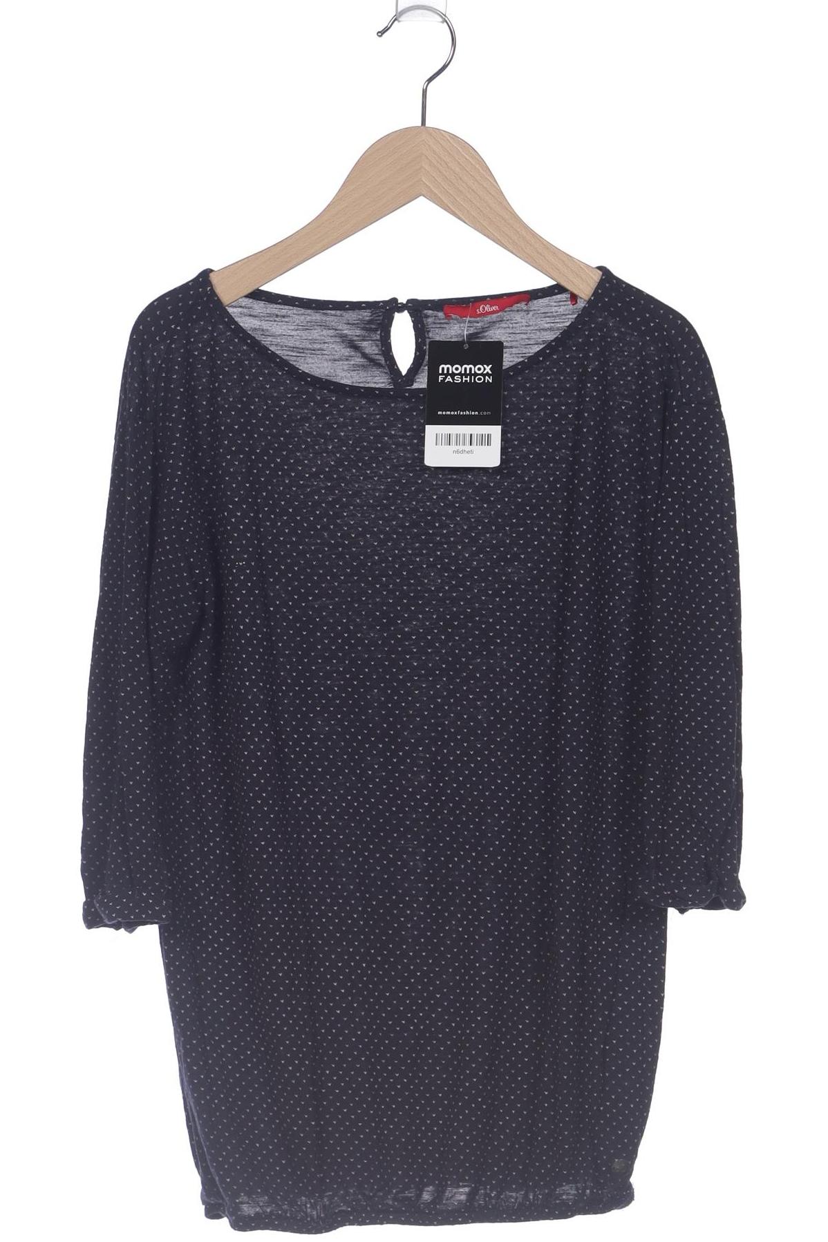 

s.Oliver Damen Langarmshirt, marineblau, Gr. 36