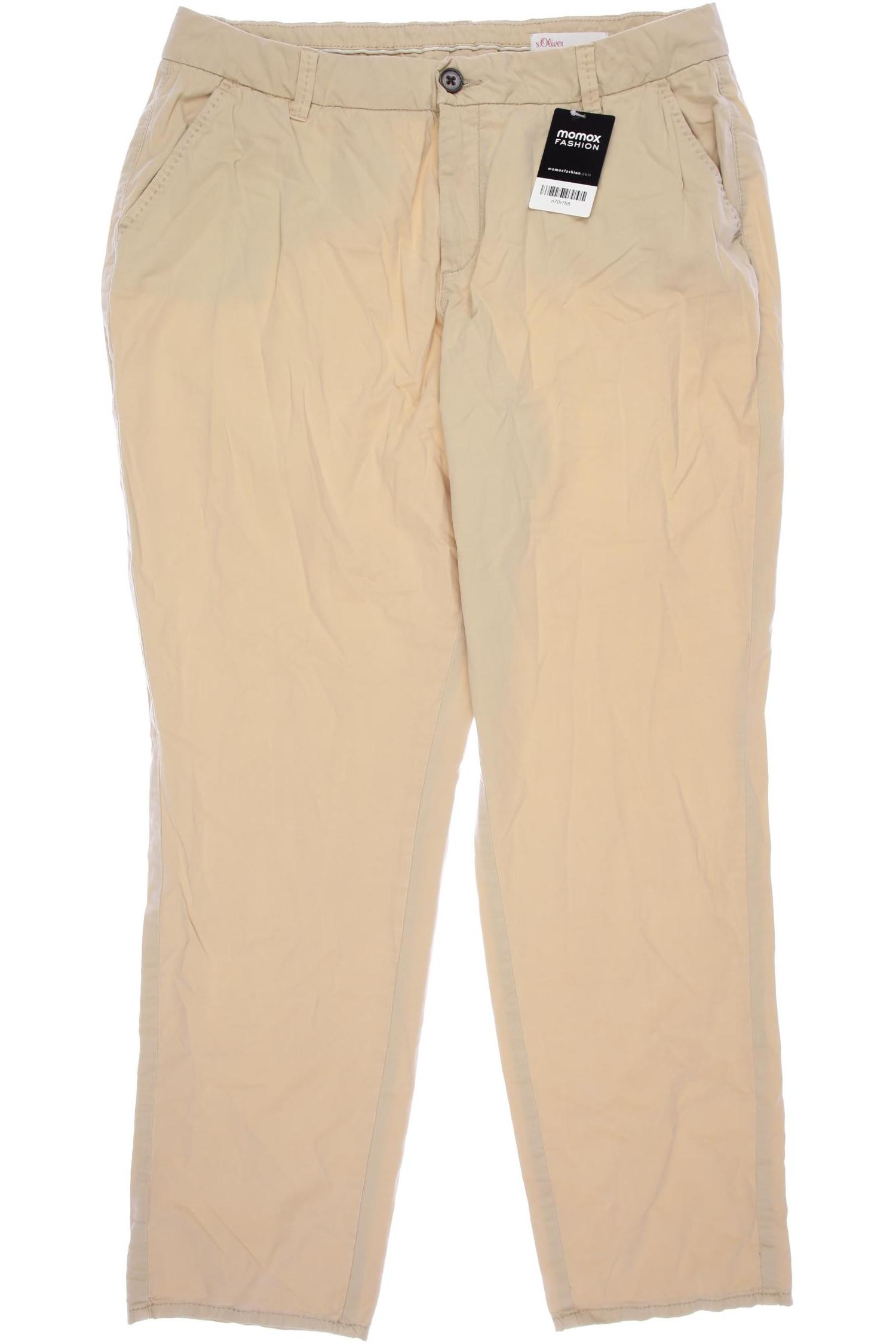 

s.Oliver Damen Stoffhose, beige, Gr. 42