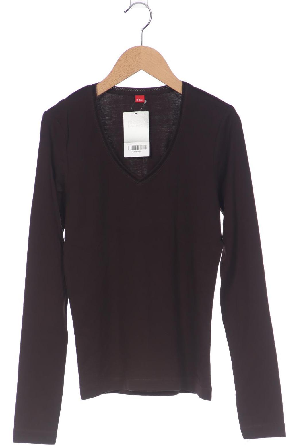 

s.Oliver Damen Langarmshirt, braun, Gr. 36