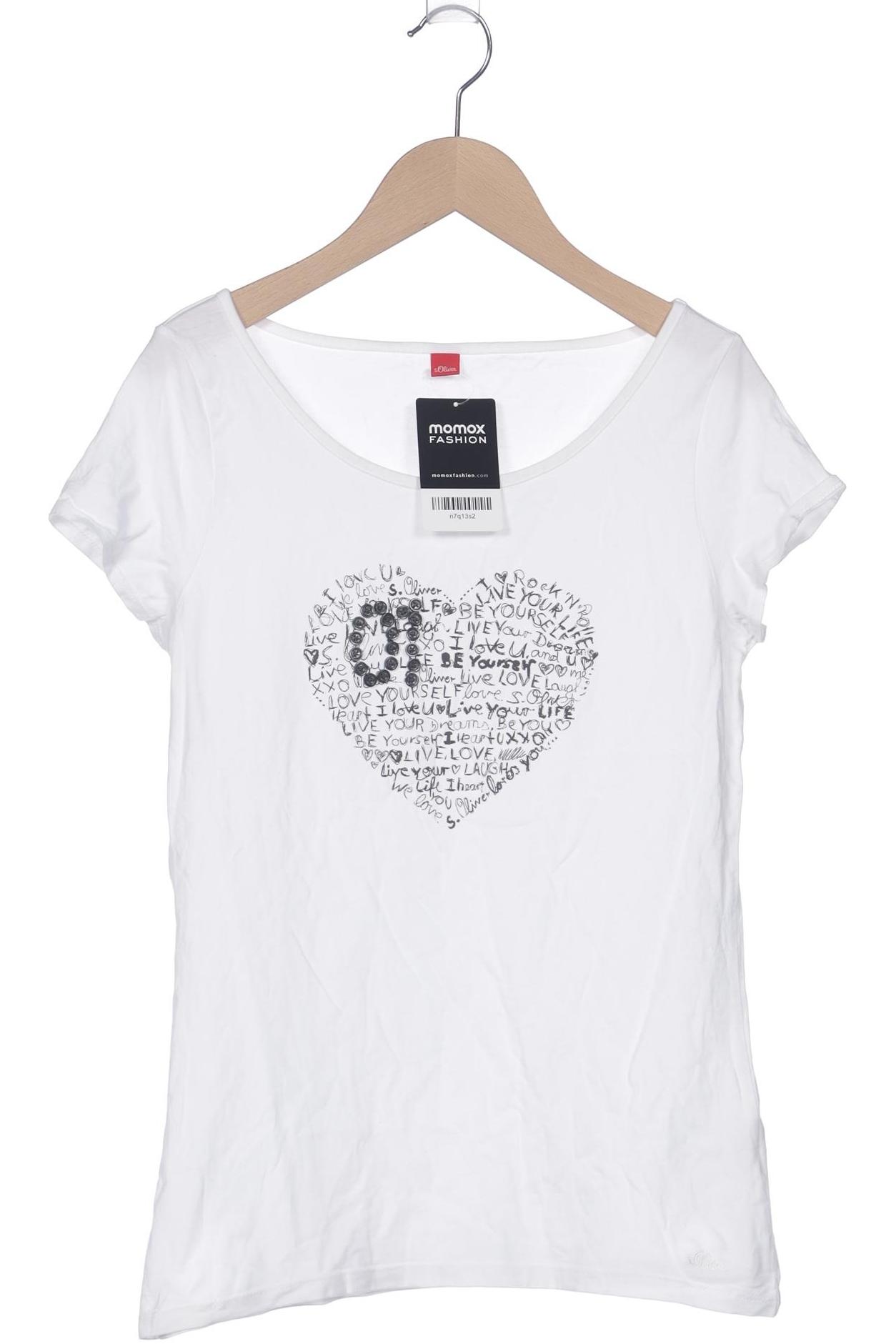 

s.Oliver Damen T-Shirt, weiß, Gr. 38