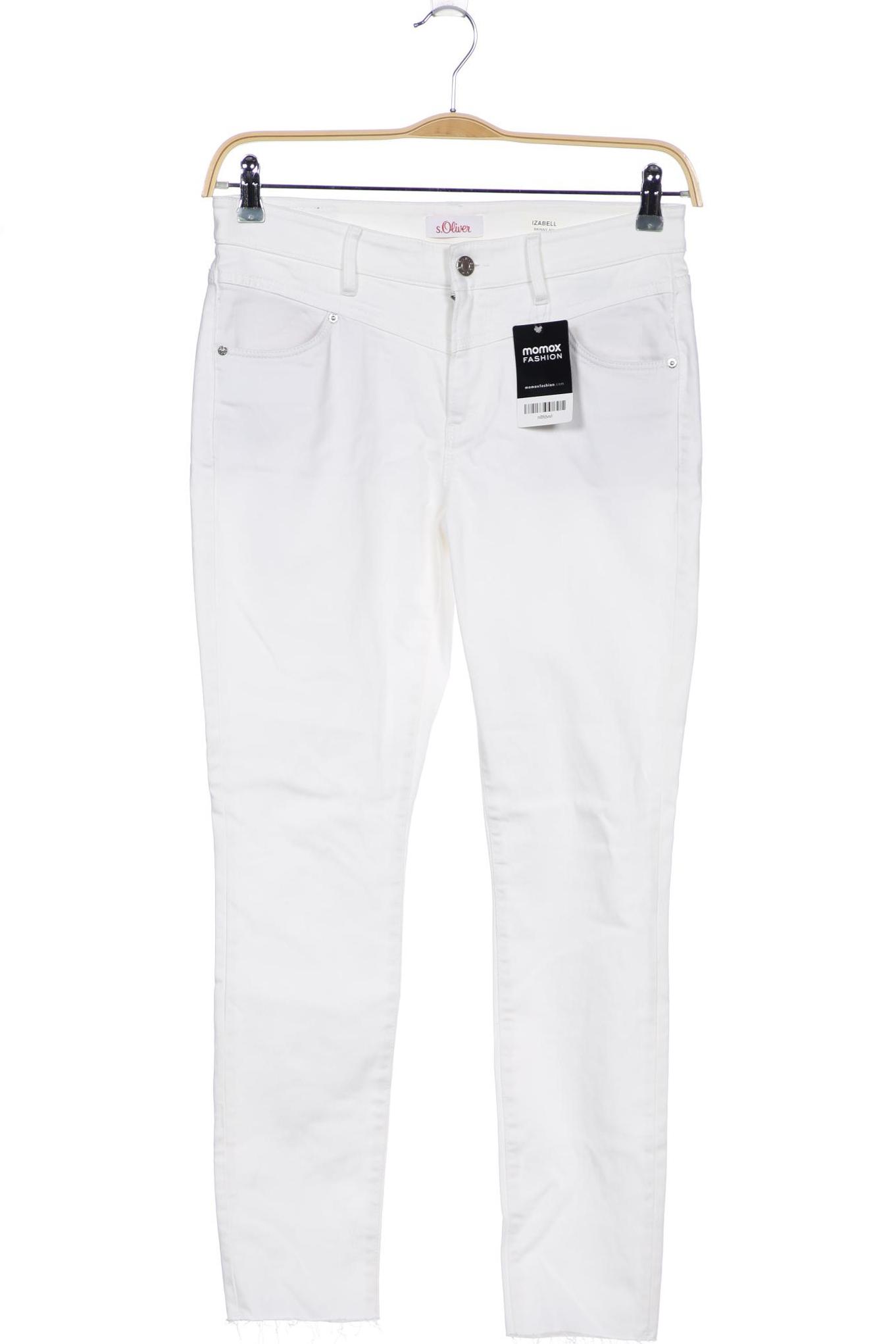 

s.Oliver Damen Jeans, weiß