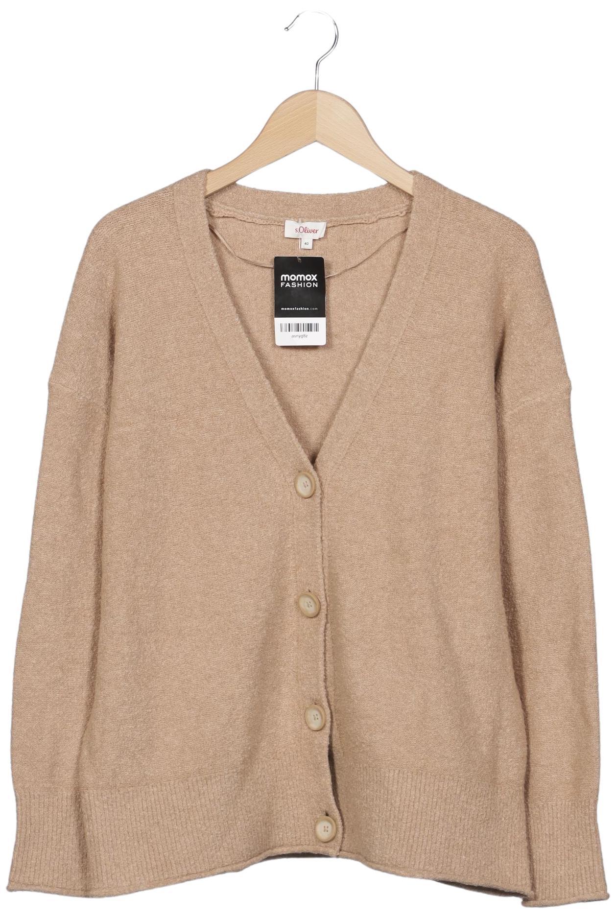 

s.Oliver Damen Strickjacke, beige, Gr. 40