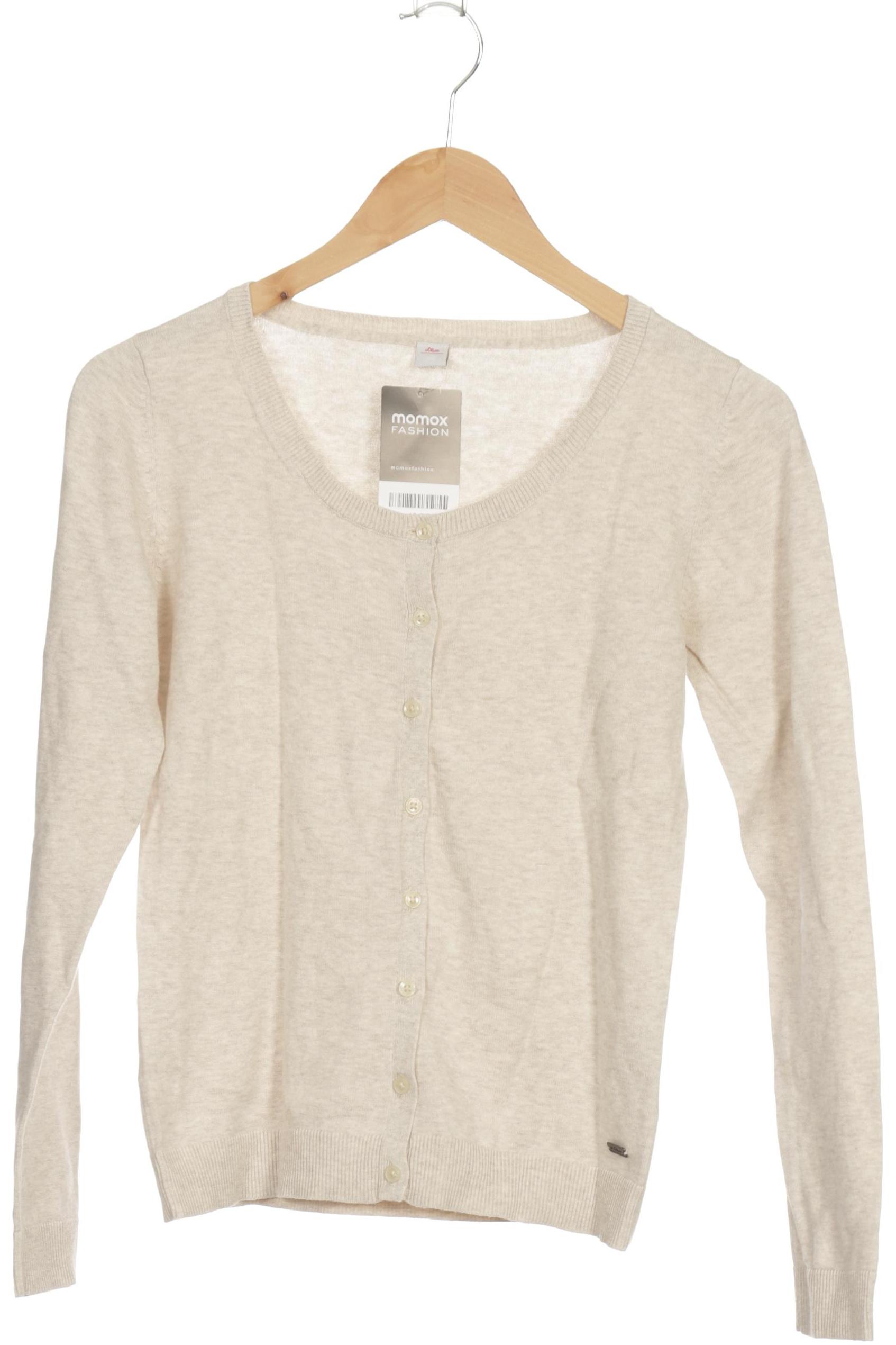

s.Oliver Damen Strickjacke, beige, Gr. 36