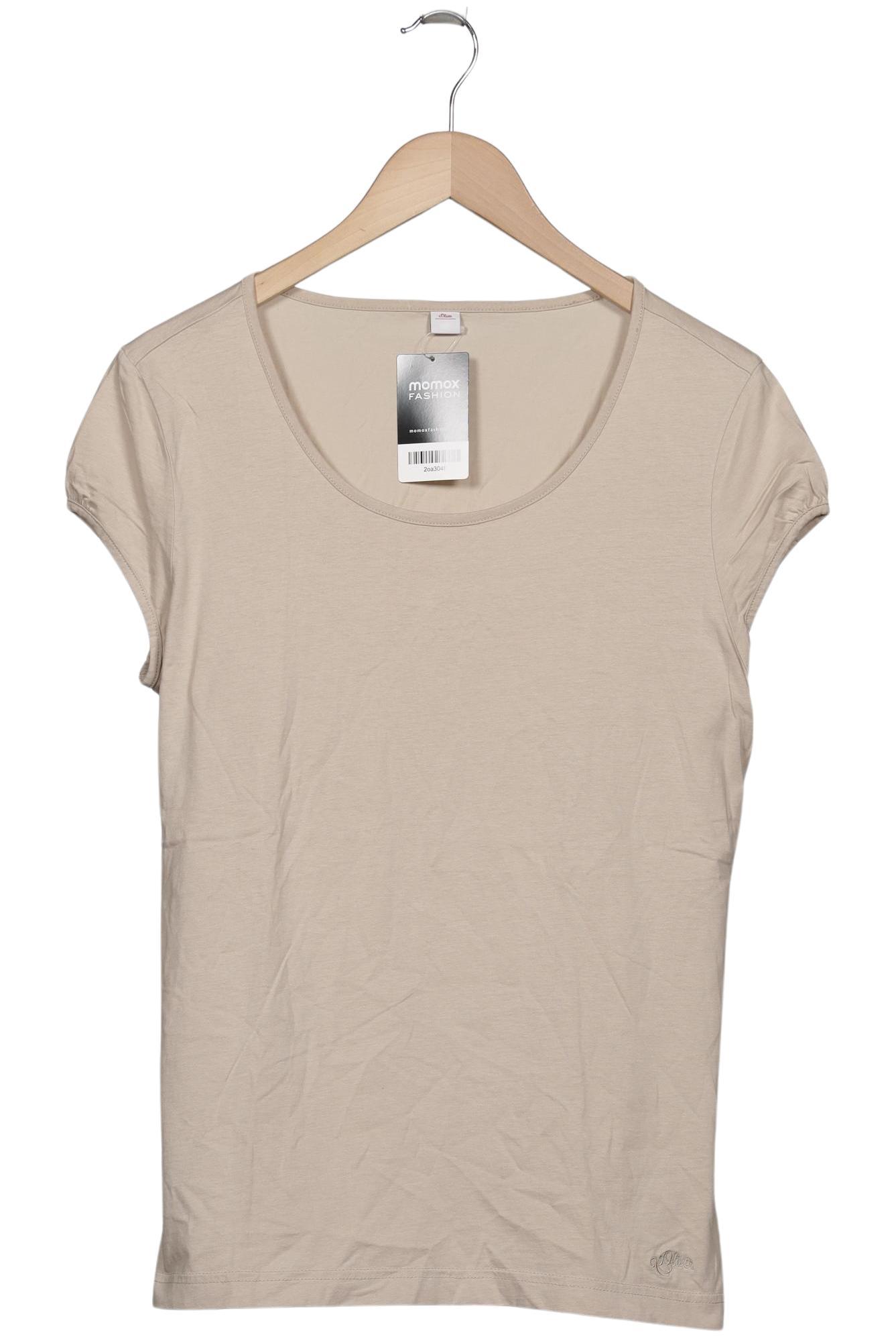 

s.Oliver Damen T-Shirt, beige, Gr. 44