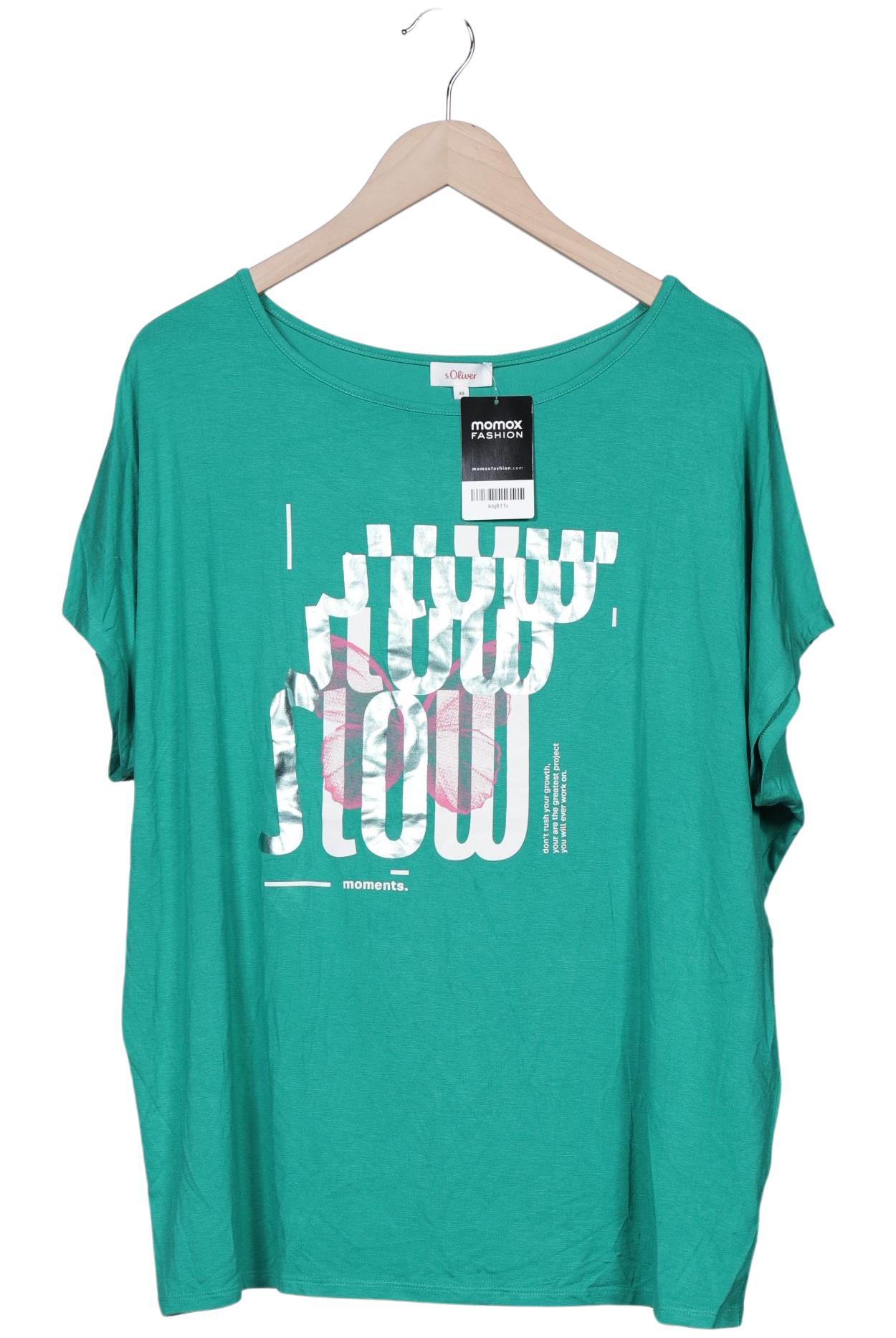 

s.Oliver Damen T-Shirt, türkis, Gr. 48