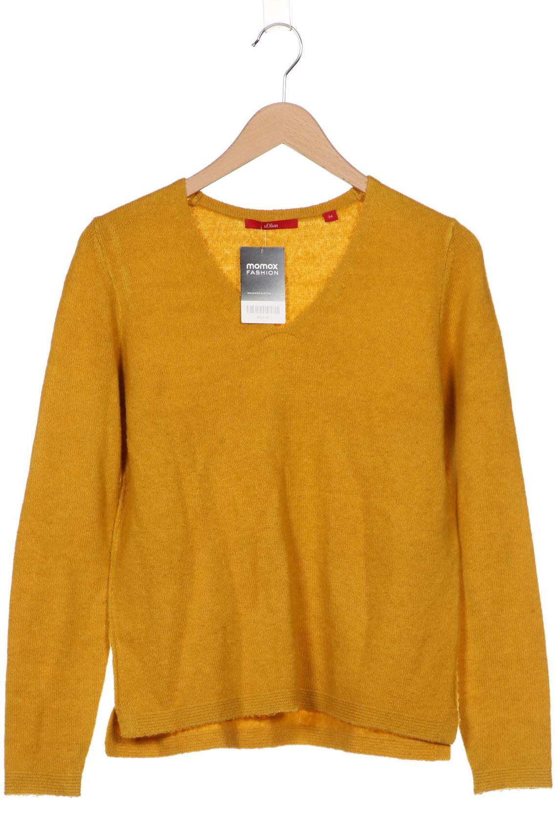 

s.Oliver Damen Pullover, gelb, Gr. 34
