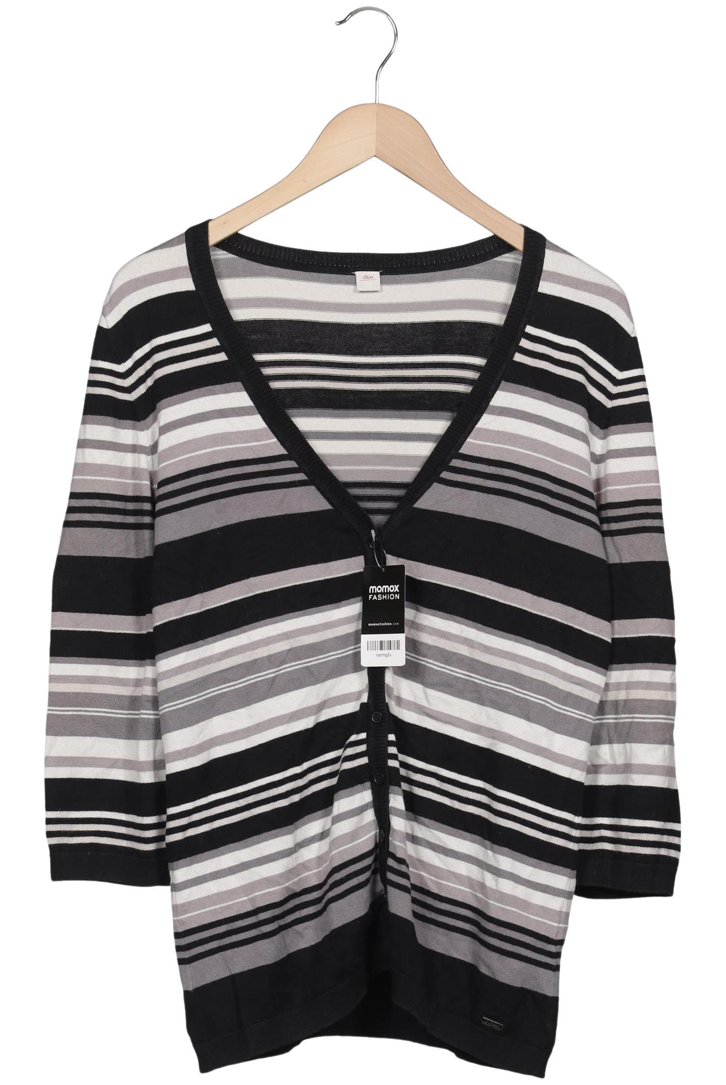 

s.Oliver Damen Strickjacke, schwarz, Gr. 40